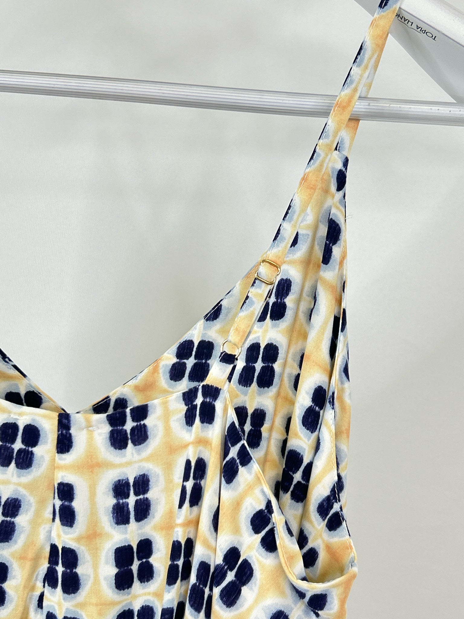 Mus & Bomdon Size M Blue and Yellow Women Dress NWT