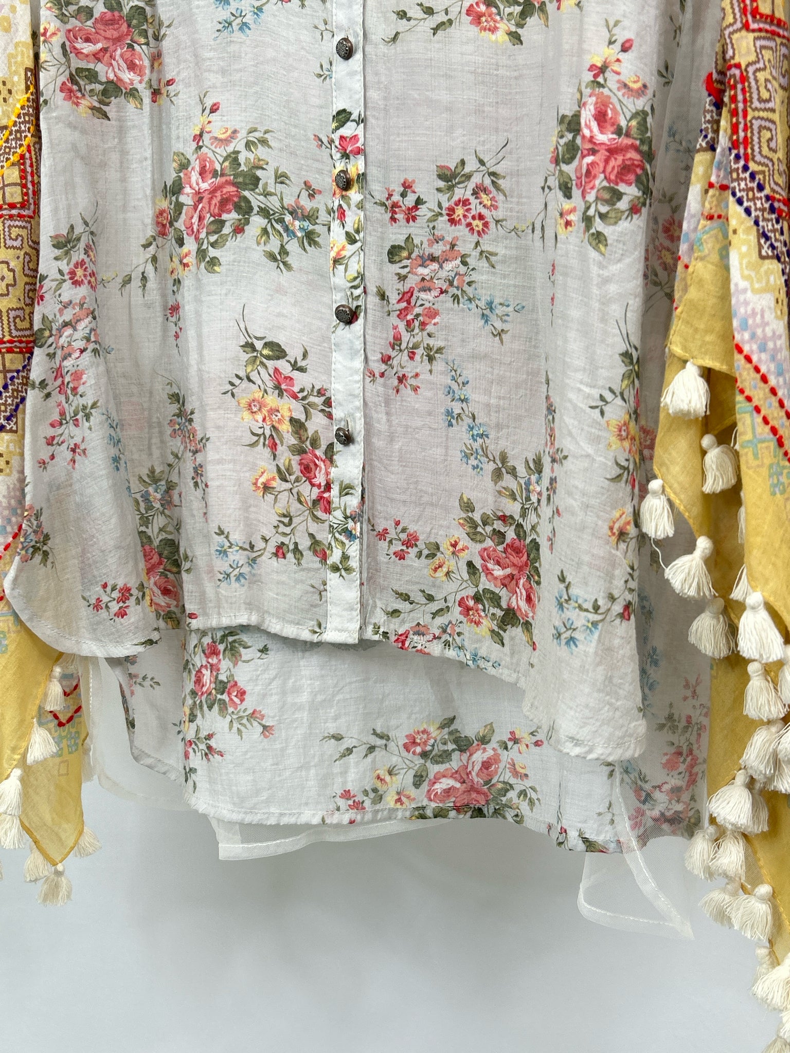 ARATTA SILENT JOURNEY Size M Pale Grey Women Blouse