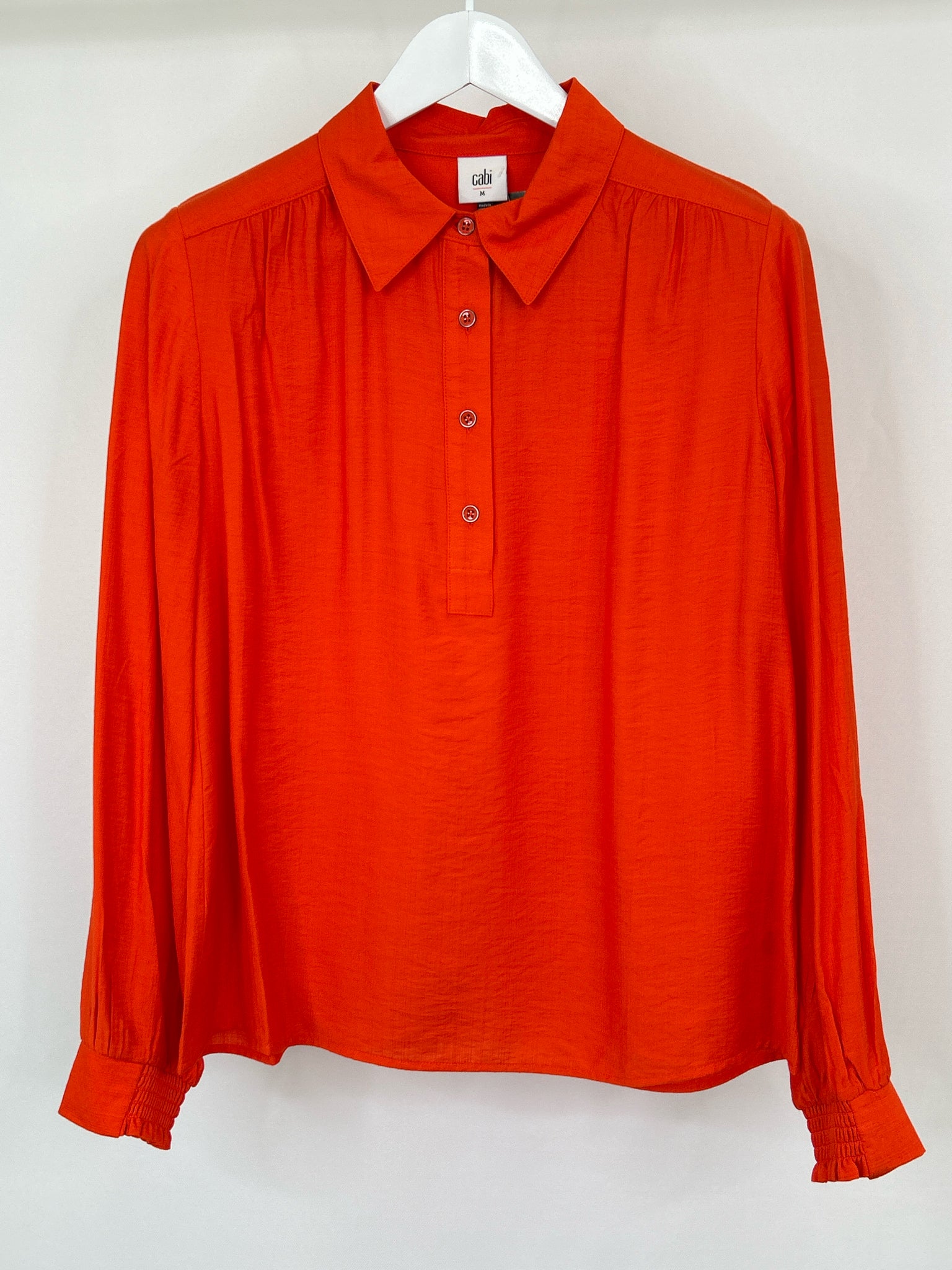 CABI Size M Orange Women Blouse