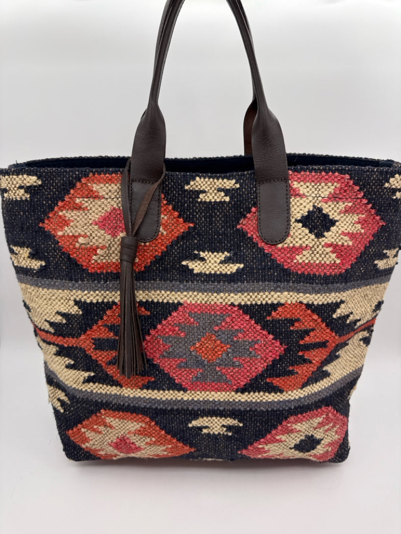 J. Jill Navy Print Women Tote
