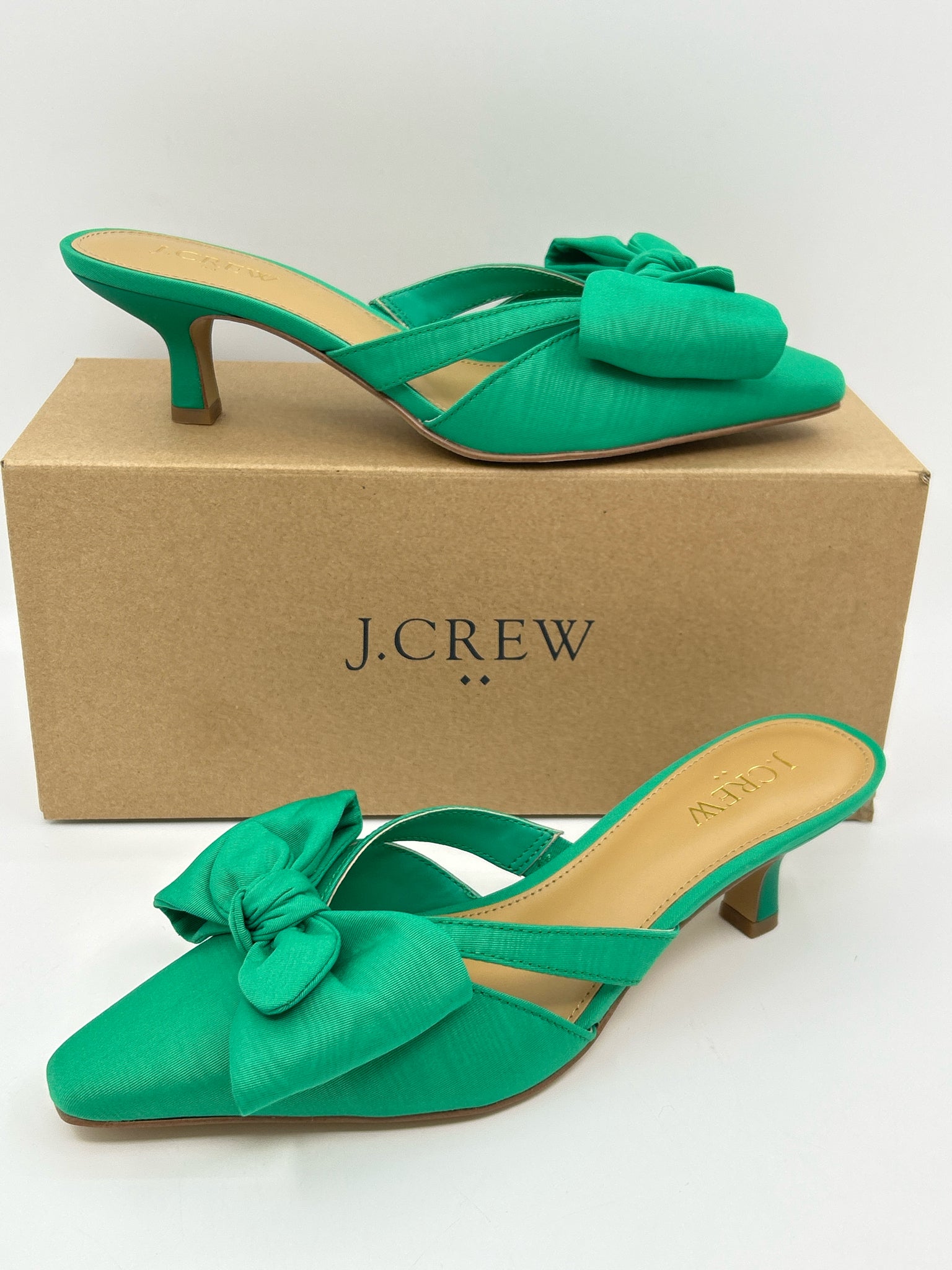J. CREW Size 6.5 Green Women Pumps NIB