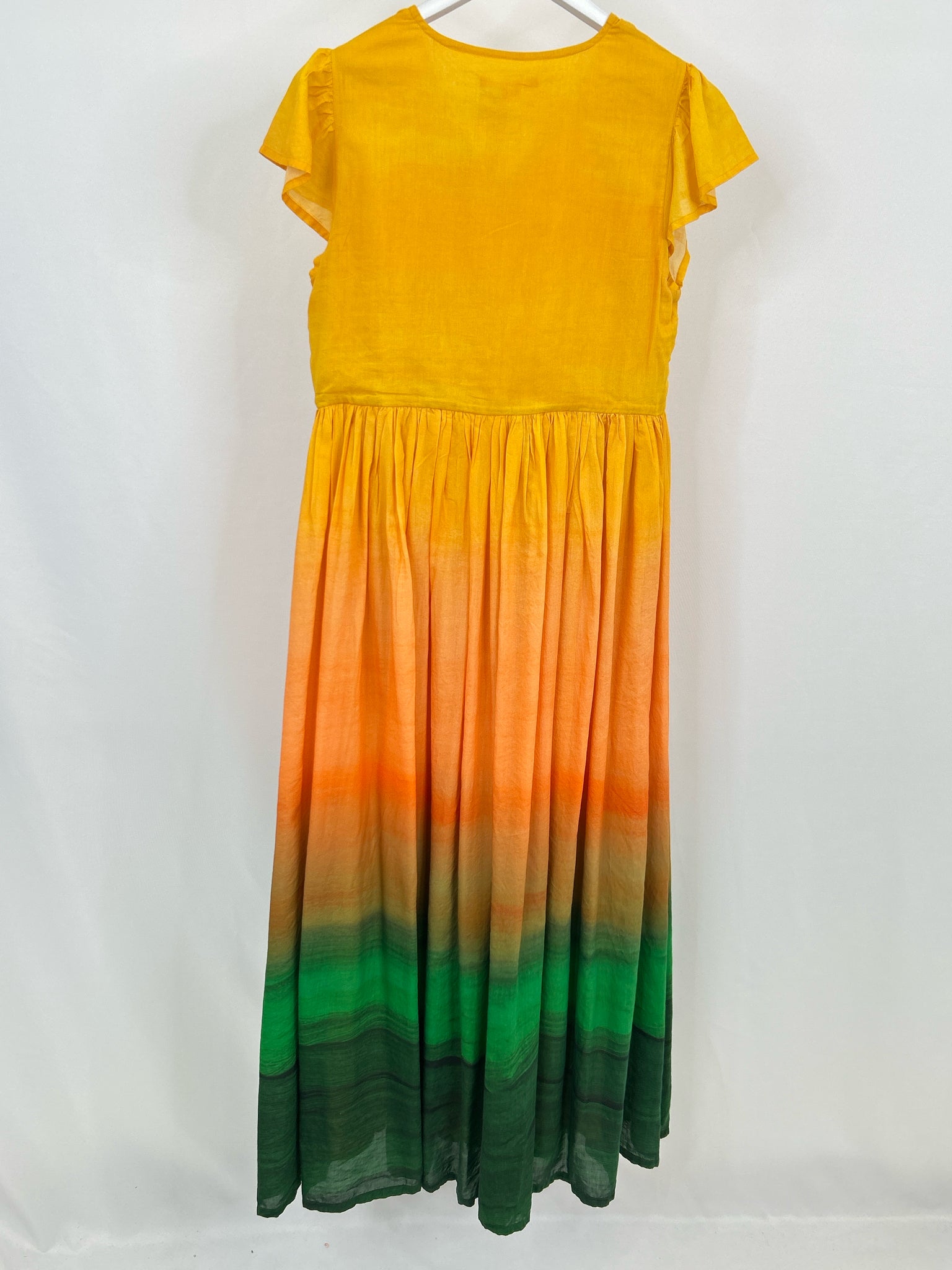 Briton Court Size M Yellow and green Women Dress