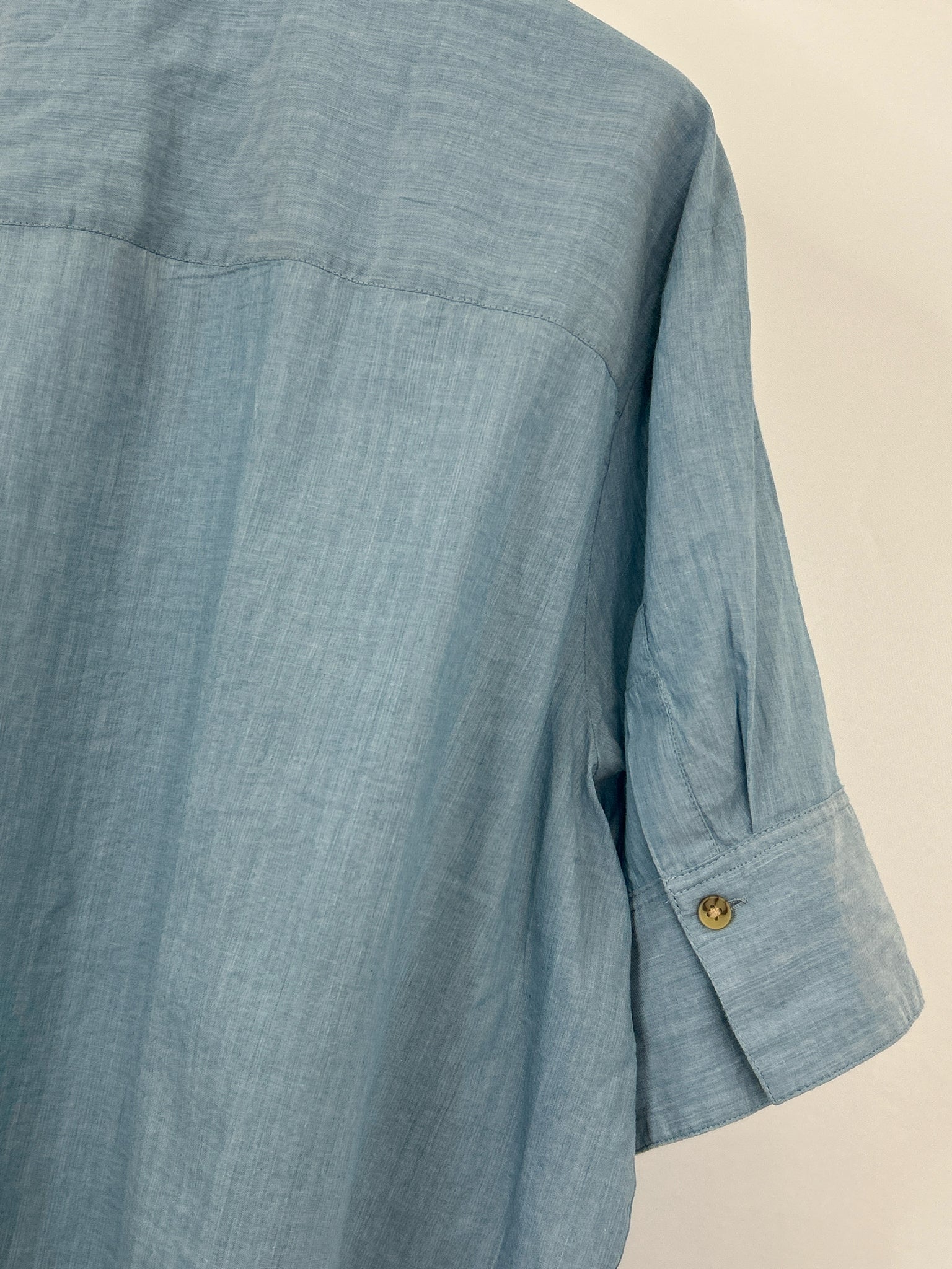 J CREW Size 24 Light Blue Women Shirt NWT