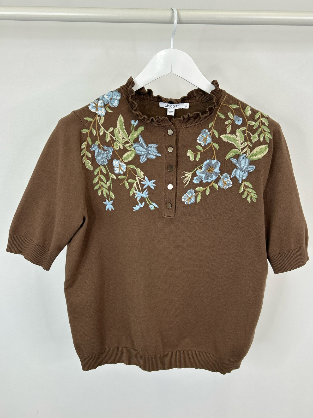 CHICO'S Size M Brown Women Sweater