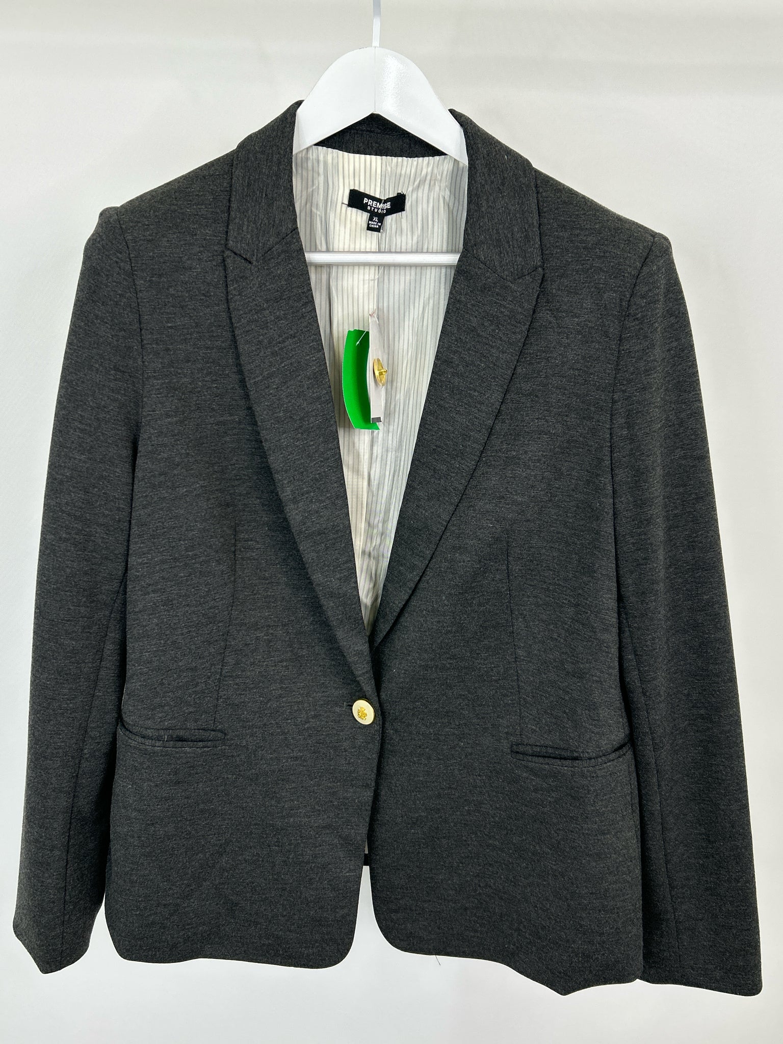 PREMISE Size XL Charcoal Women Blazer NWT