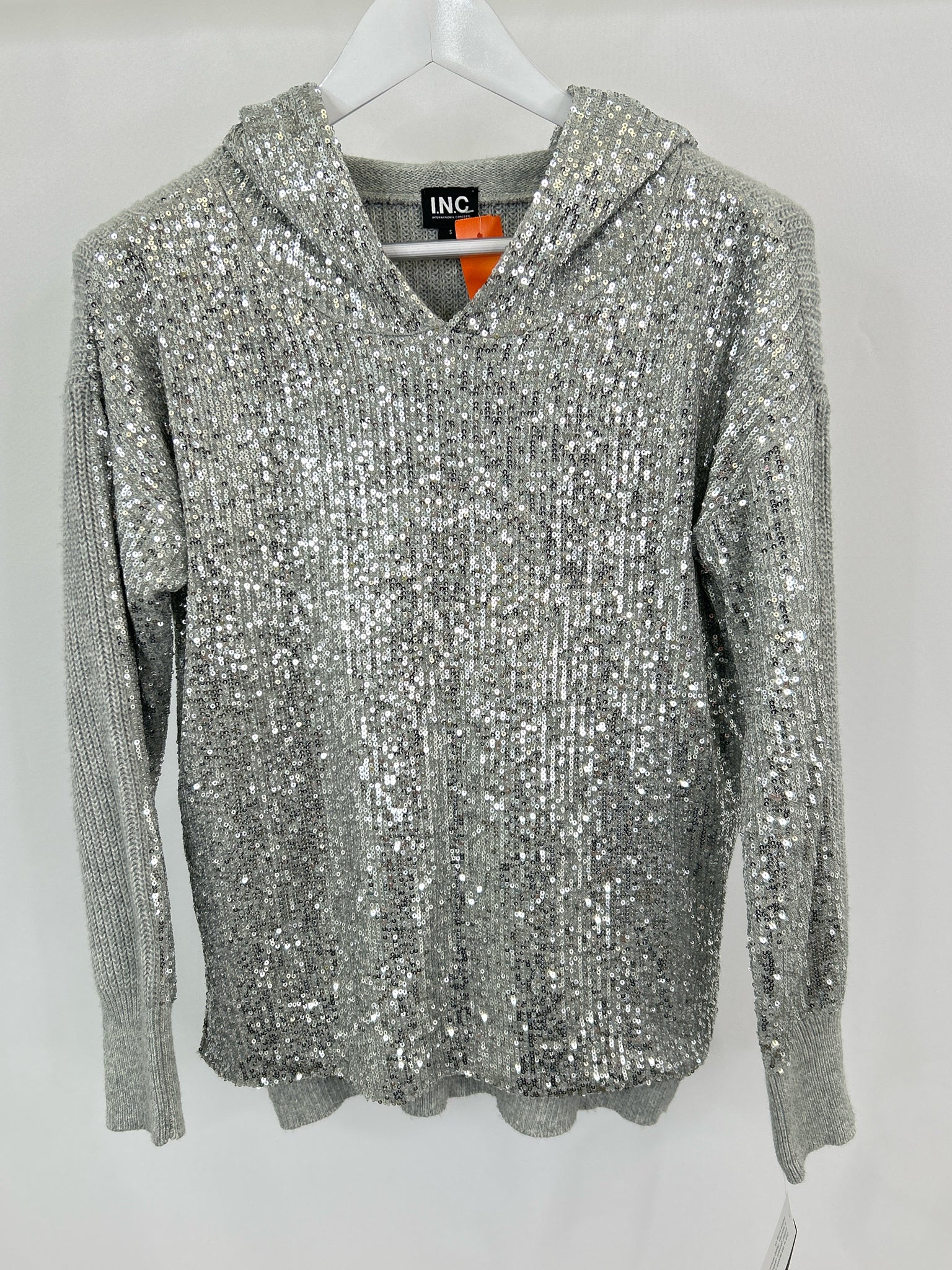 INC Size S Grey Women Sweater NWT