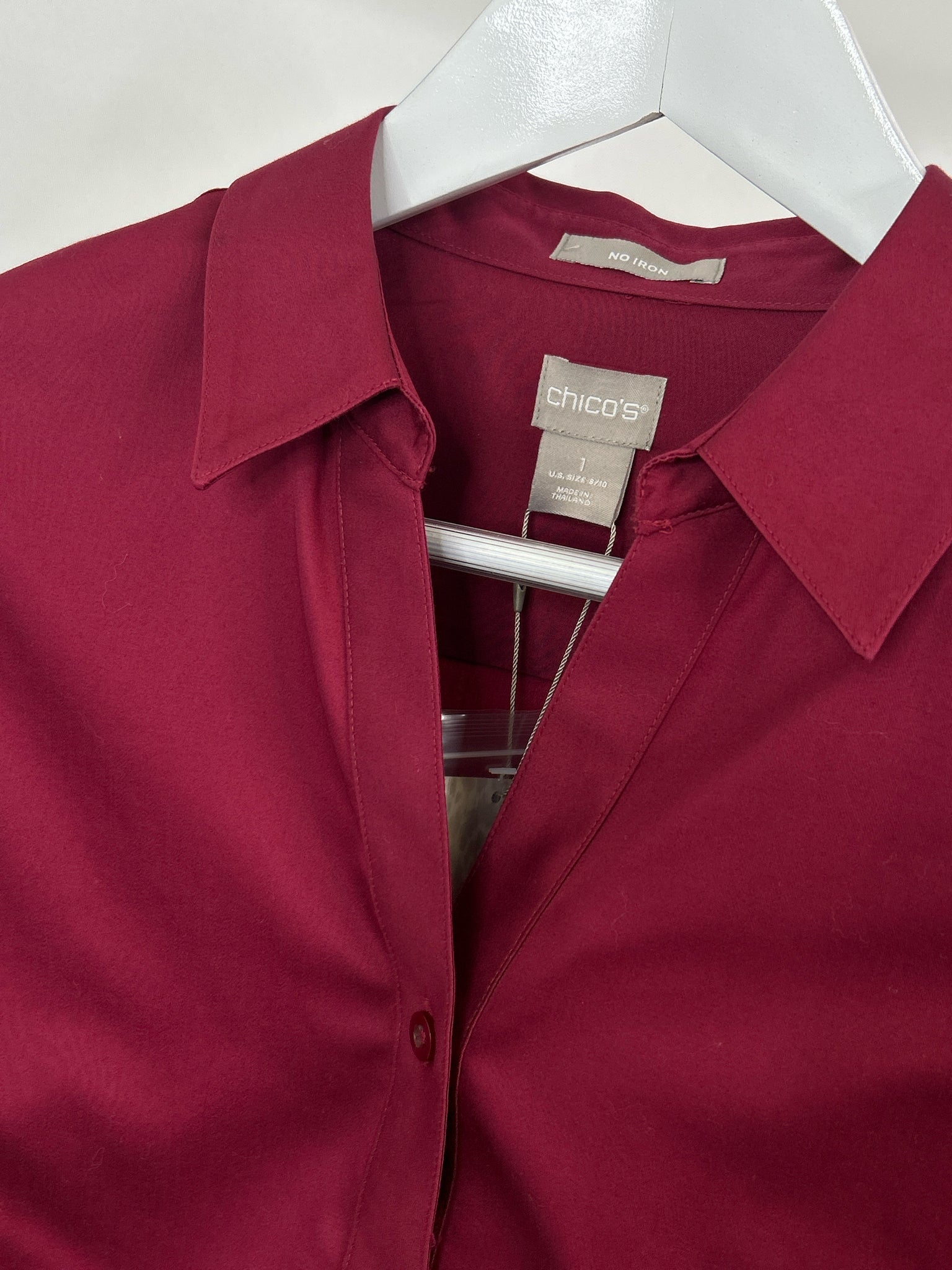 CHICO'S Size 8/10 Mulberry Women Shirt NWT