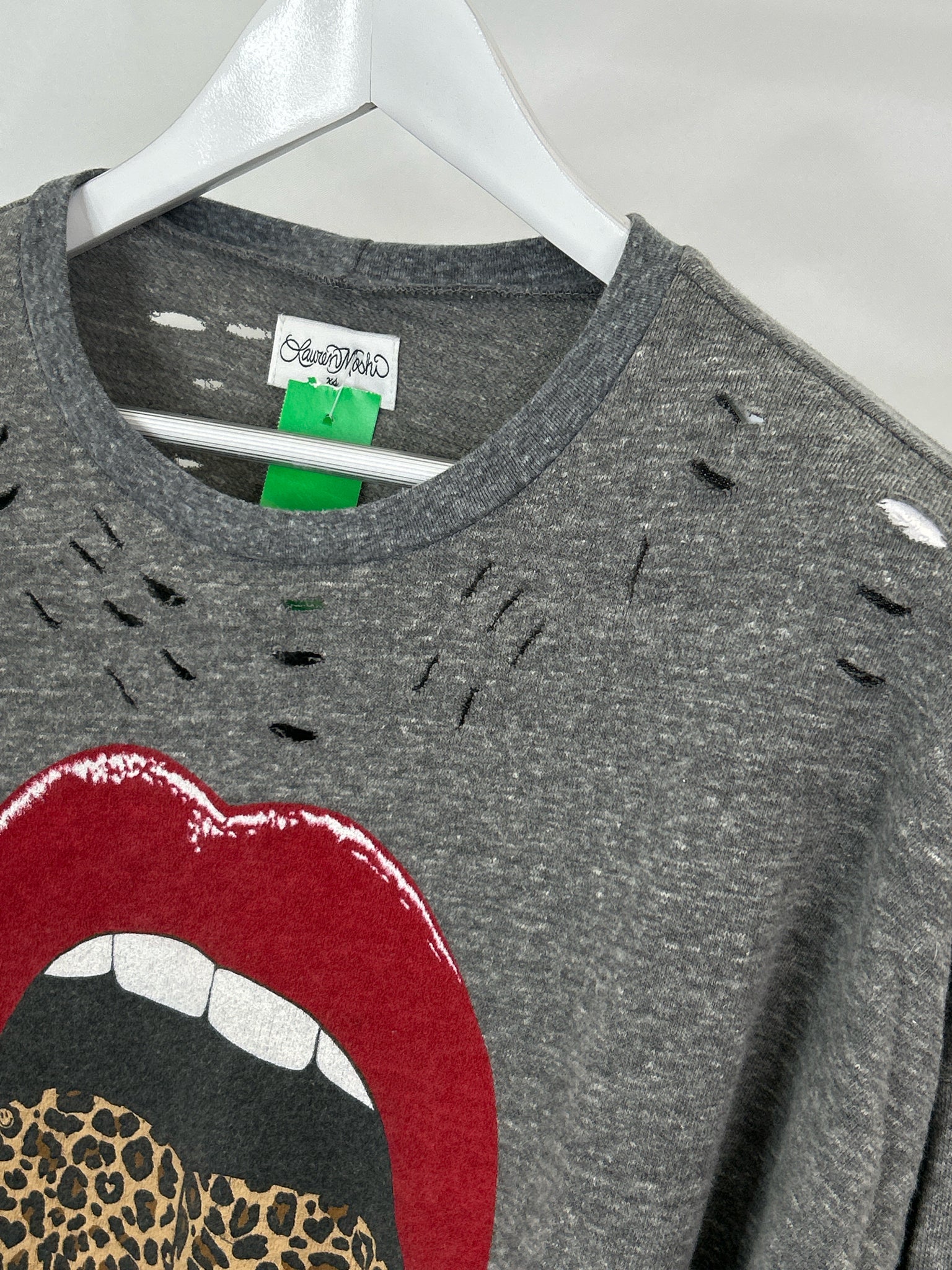 Lauren Moshi Size XS Grey Women Sweatshirt