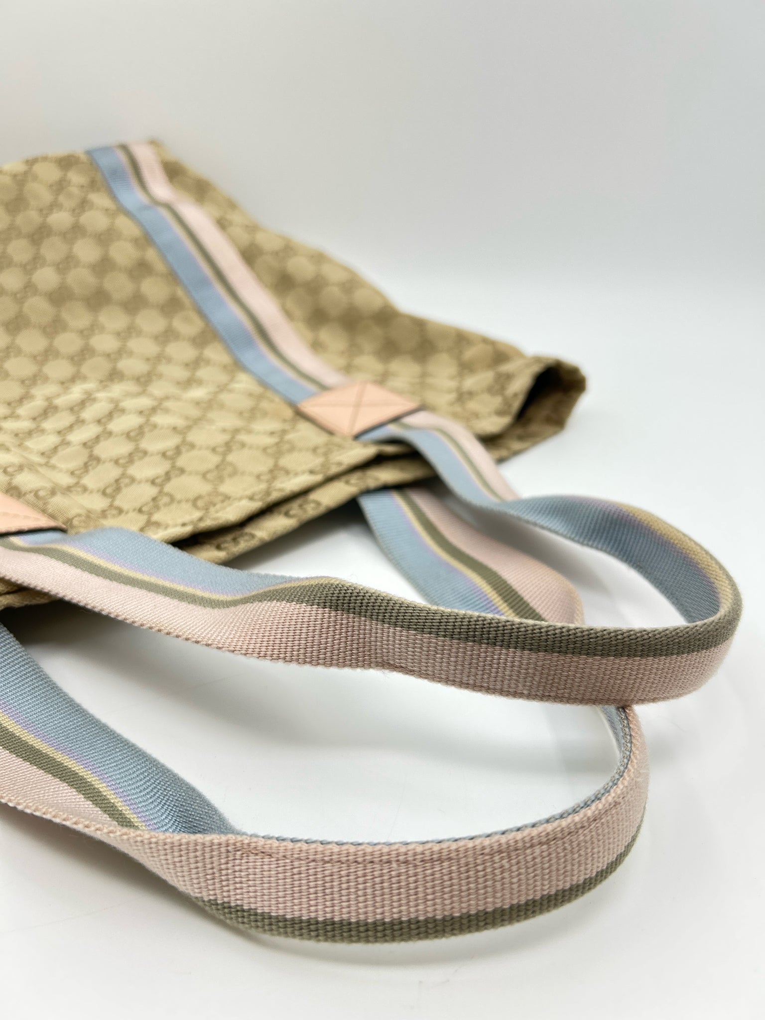 GUCCI Beige Monogram Women Purse Tote