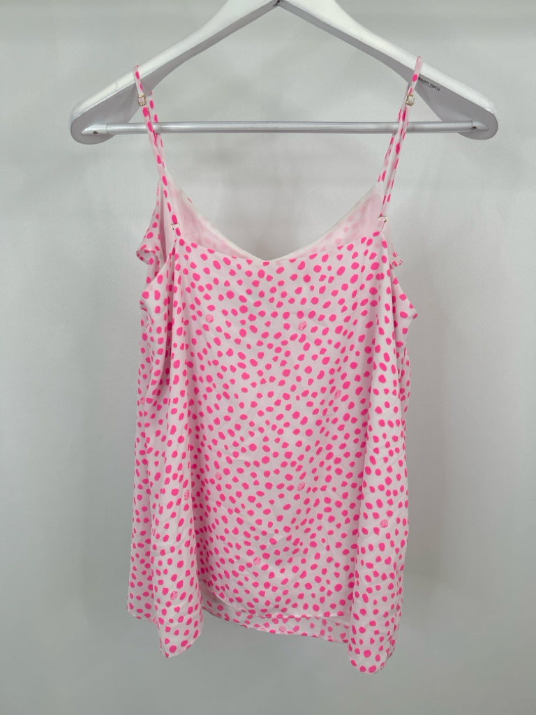 LILLY PULITZER Size M PINK AND WHITE Women's Top