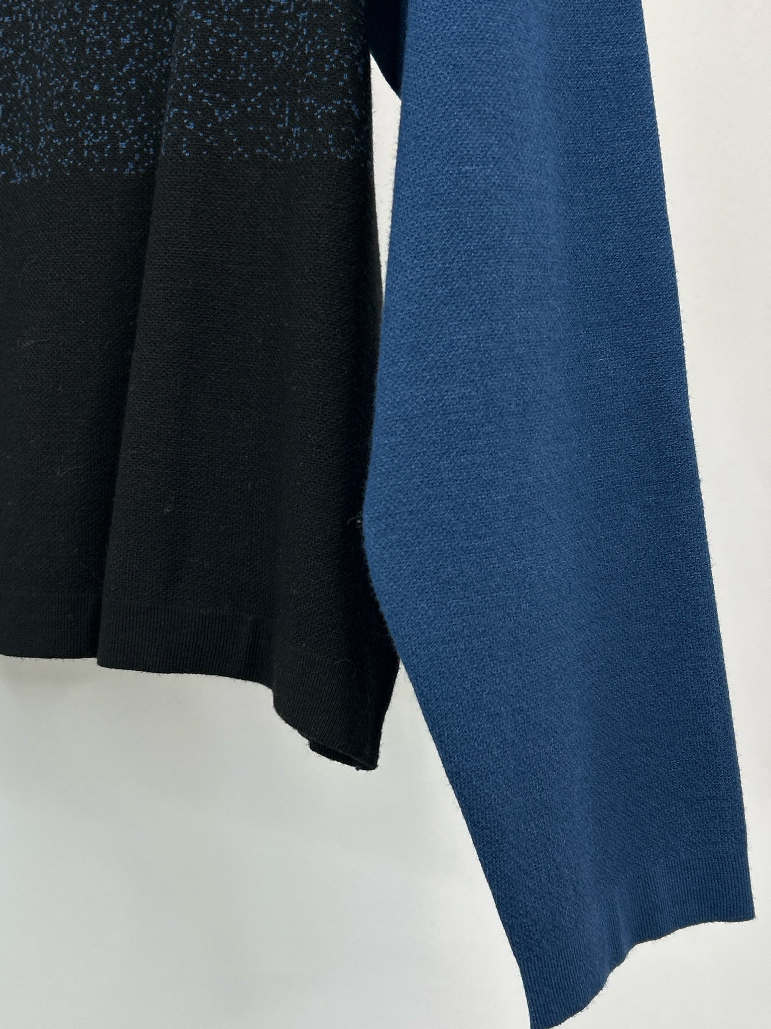 ANNE KLEIN NWT Size L Navy Print Women Sweater