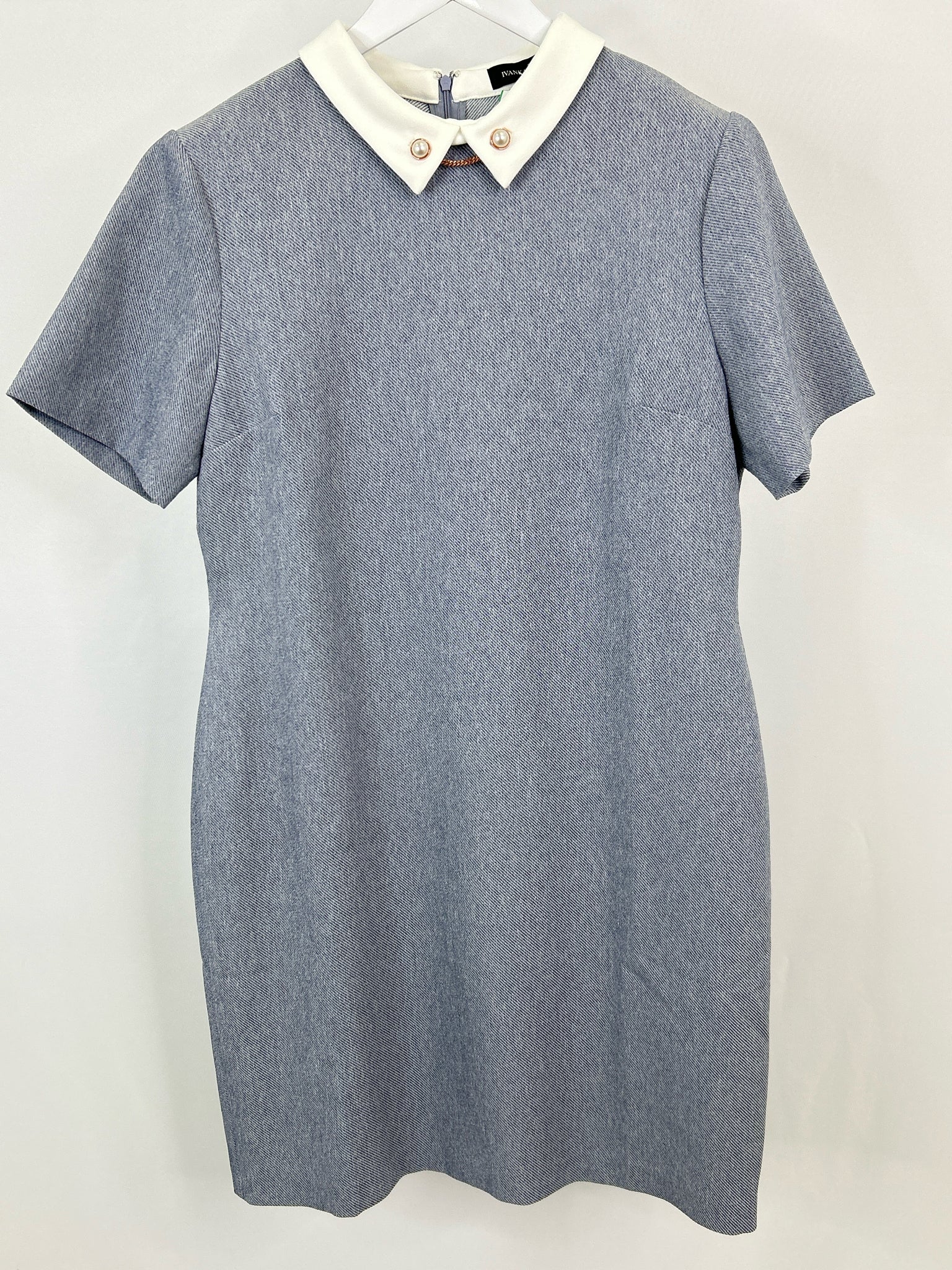 IVANKA TRUMP Size 16 blue and white Women Dress