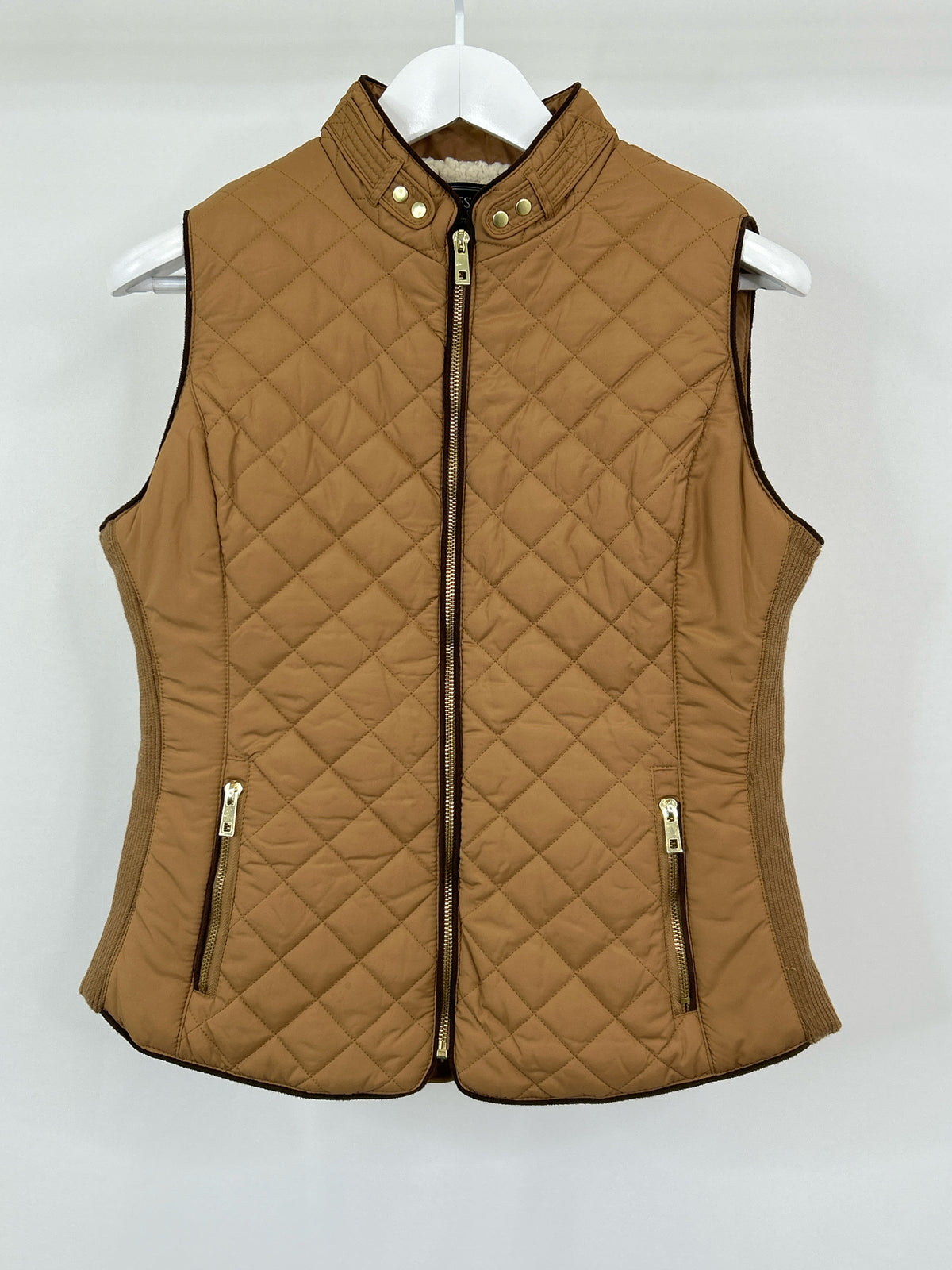 C'ESTTOI USA authentic brand Size L Camel Women Vest