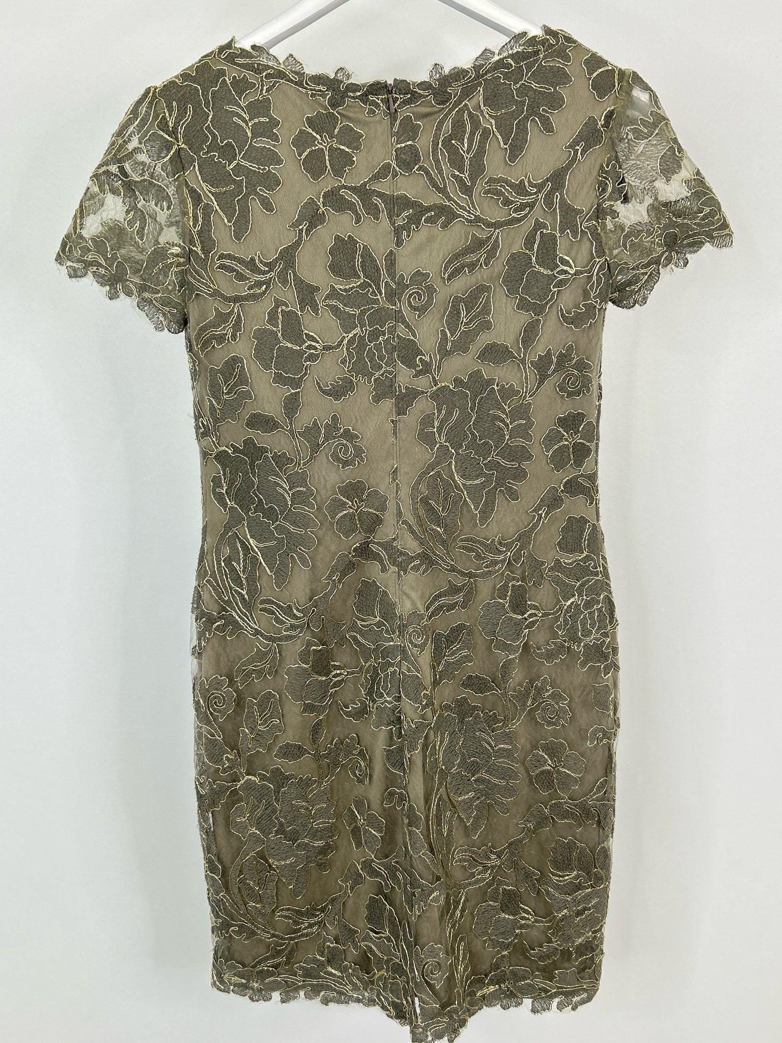 TADASHI SHOJI Size 10 Taupe Women Dress