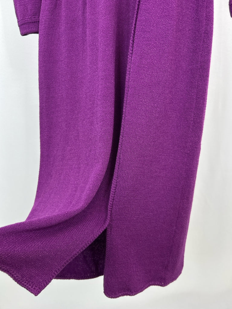 ST JOHN for Saks Fifth Avenue Size M Plum Women's Dress