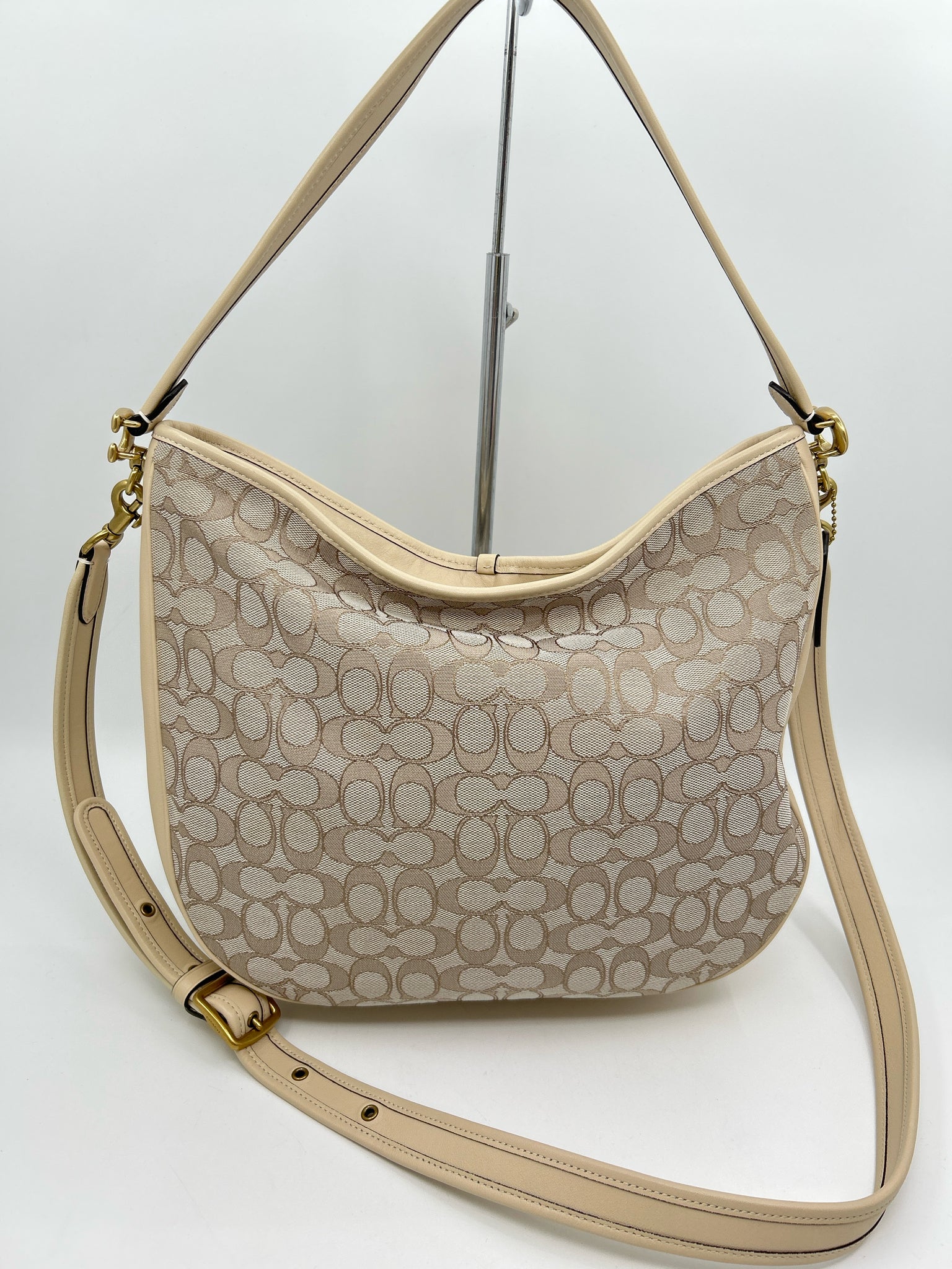 COACH Cream and Beige Women Purse