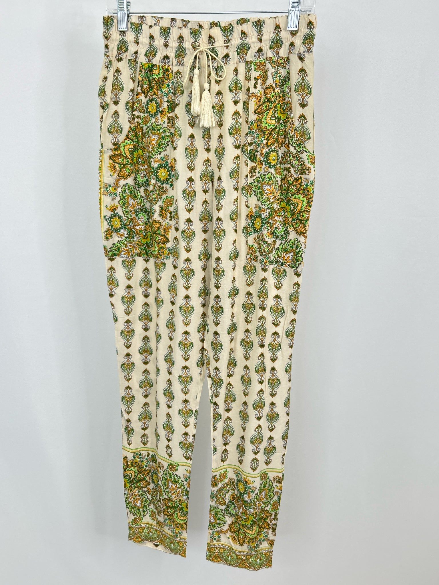 ARATTA SILENT JOURNEY Size S Beige Print Women Pants