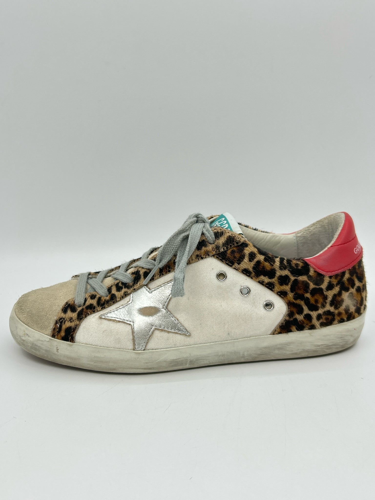 GOLDEN GOOSE Size 38 Animal Print Women Sneakers