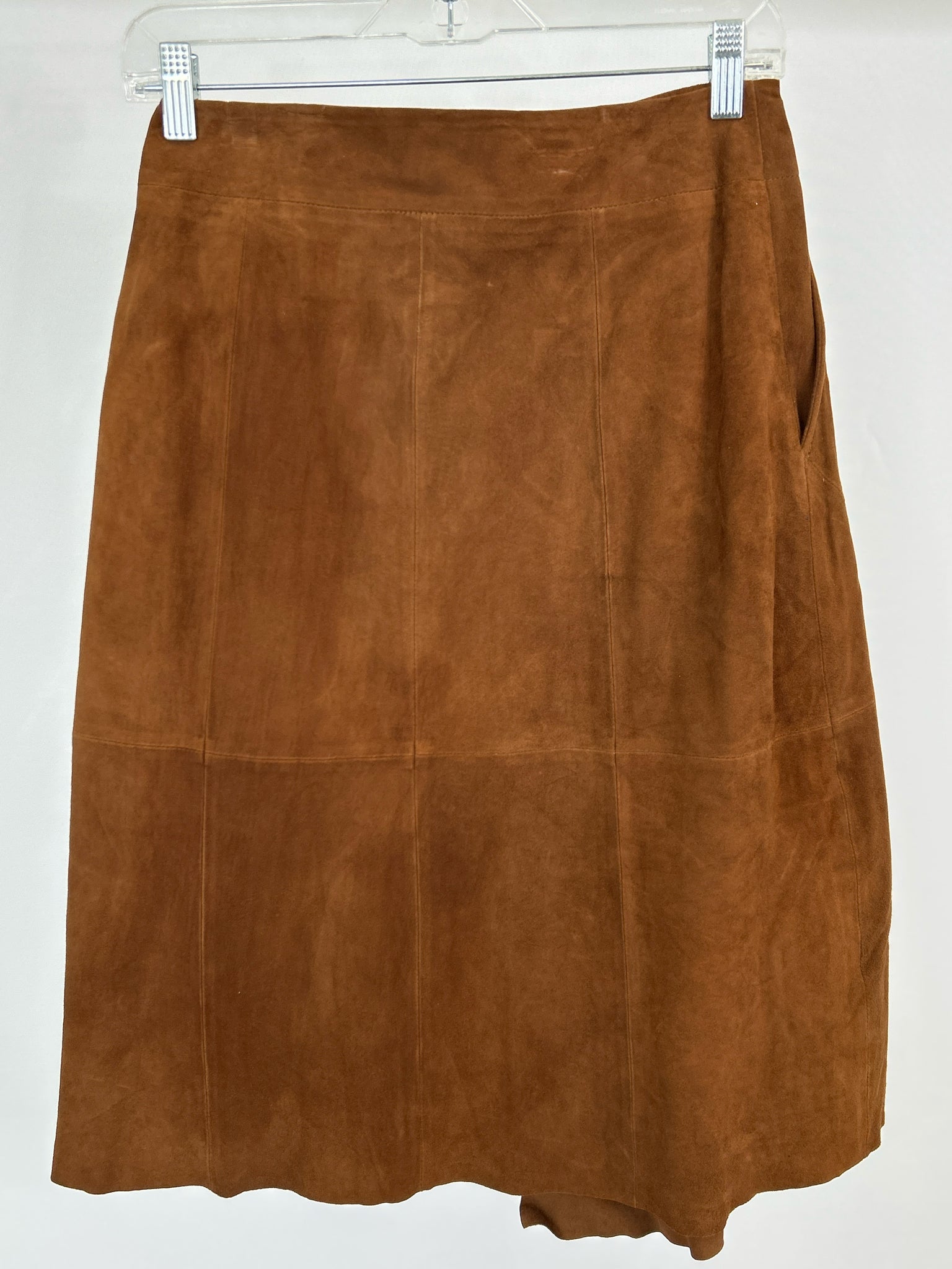 White House Black Market Size 4 Brown Orange Women Skirt