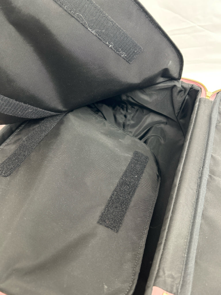 MCM Pink Ottomar Cabin Trolly Luggage Authenticated