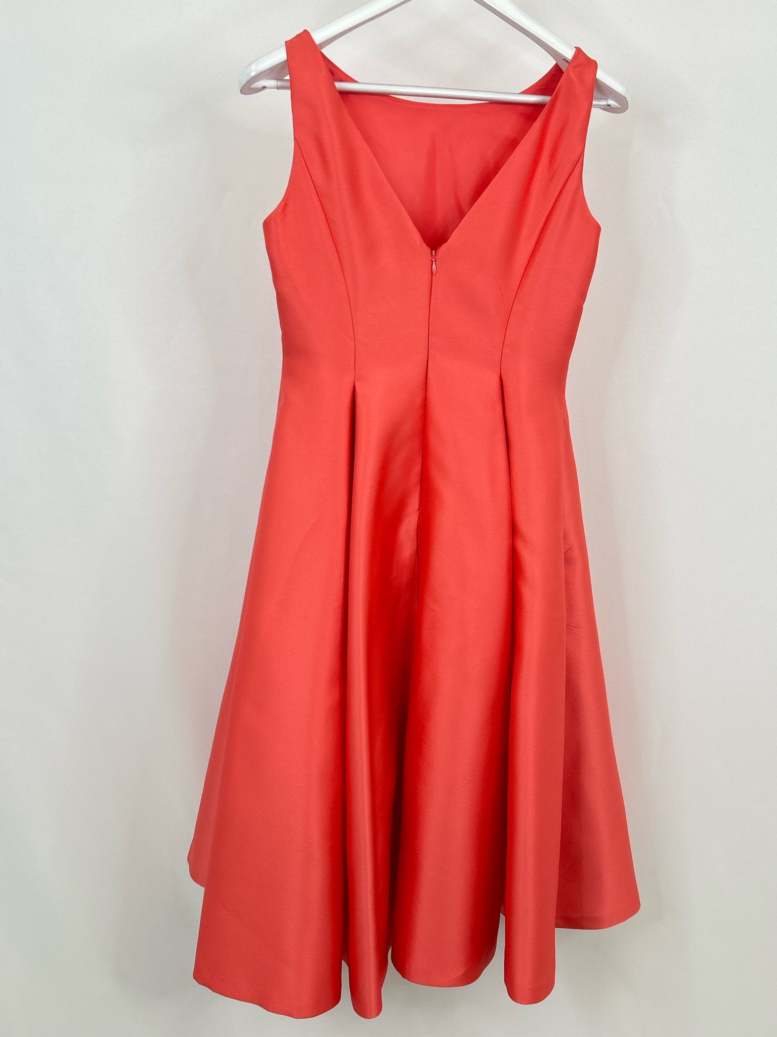 ADRIANNA PAPELL Size 8 Coral Women Dress