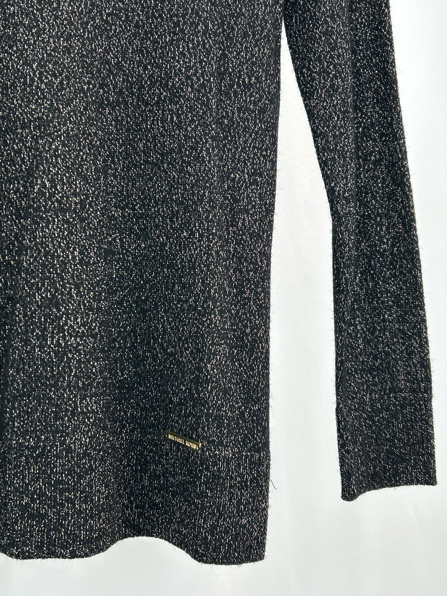 MICHAEL MICHAEL KORS Size S Black & Gold Women Sweater NWT