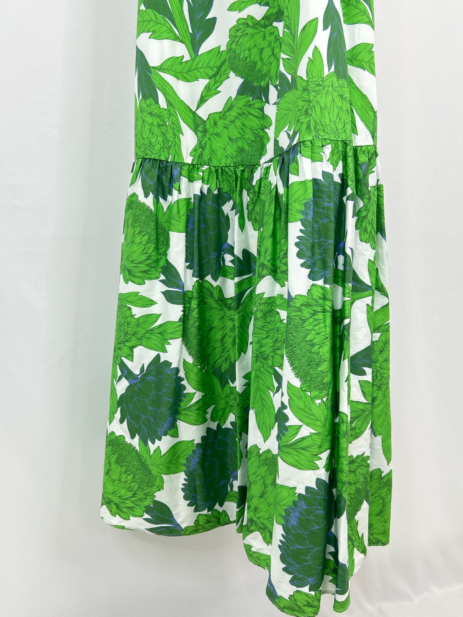 Hyacinth House Size L Green Floral Women Dress