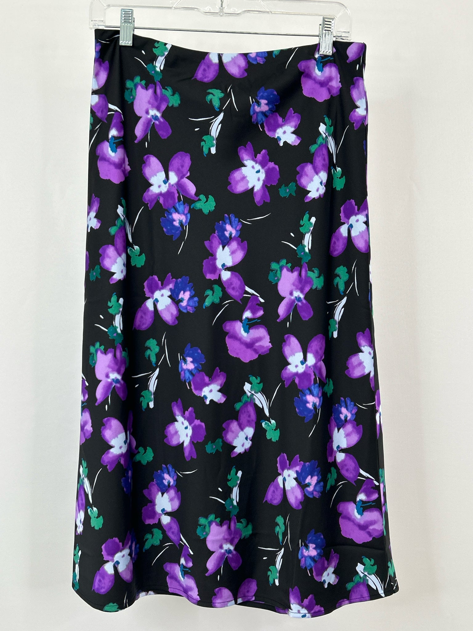 J.CREW NWT Size M Black Floral Women Skirt