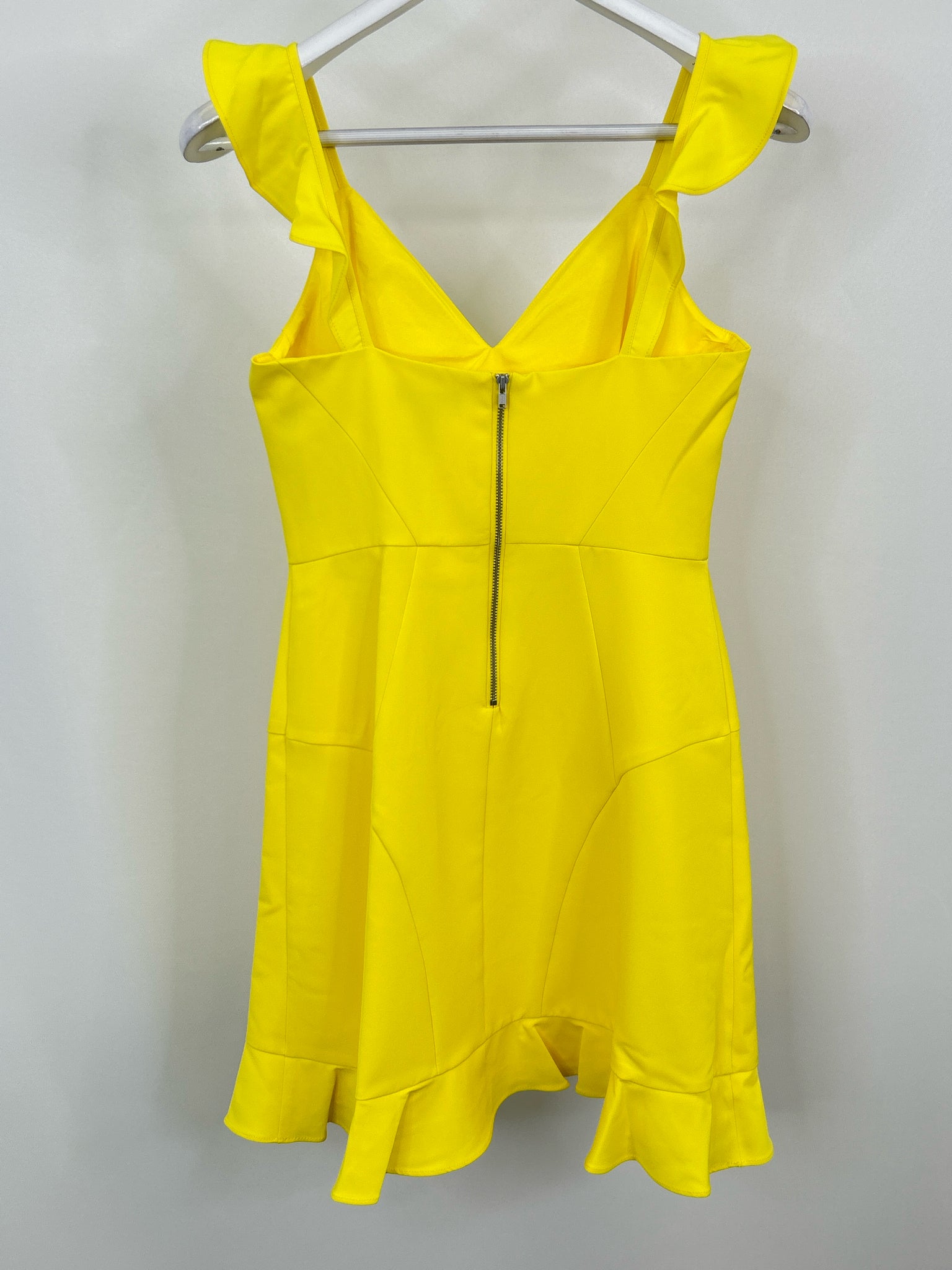 AIDAN MATTOX Size 4 Yellow Women Dress