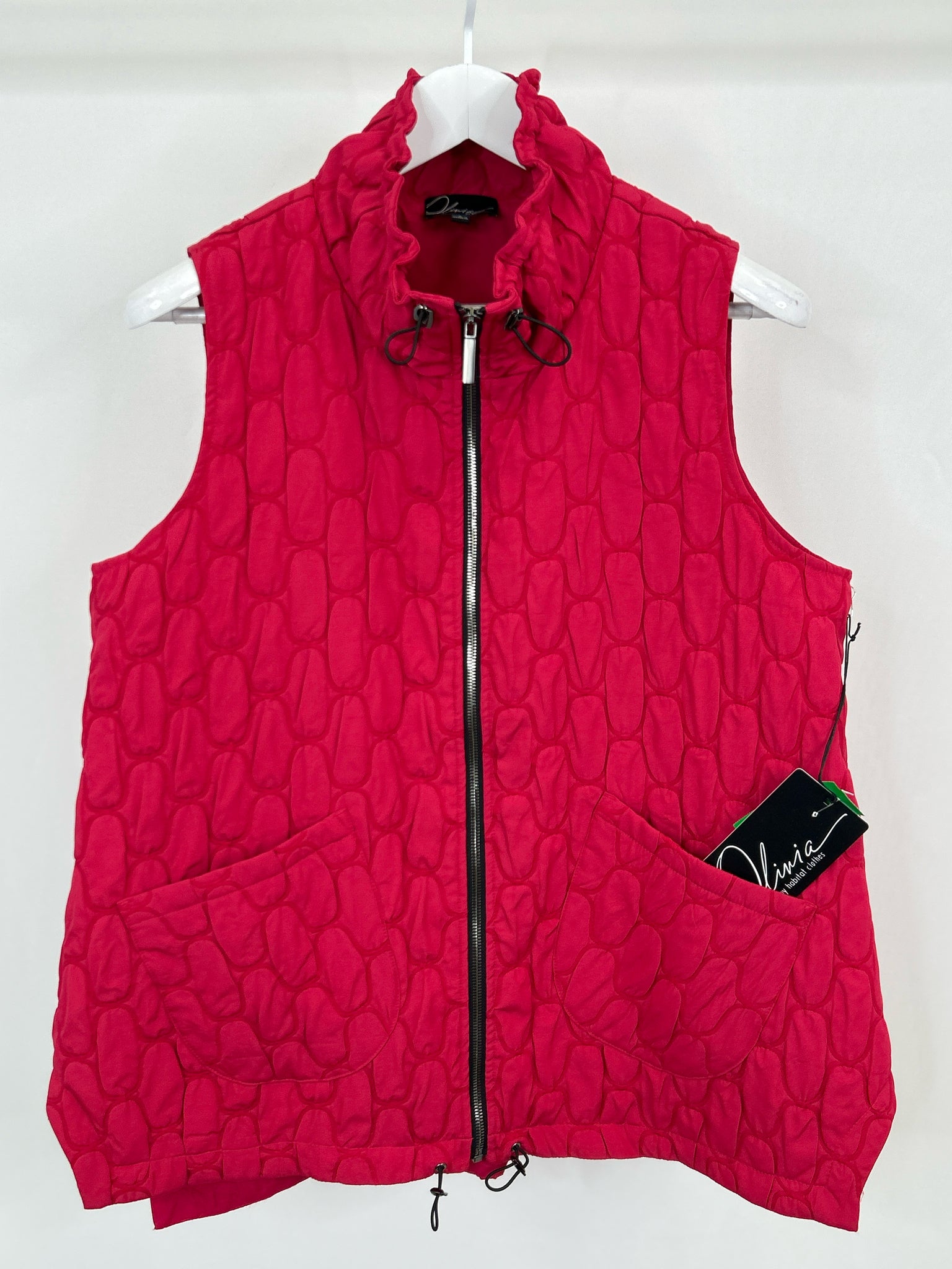 OLIVIA BY HABITAT CLOTHES Size S MAGENTA Women Vest