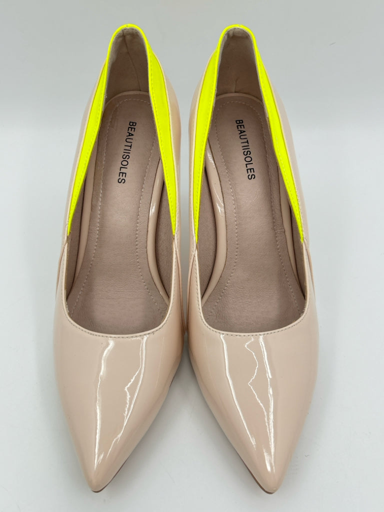 Beautiisoles Size 9 Blush Women's Pumps