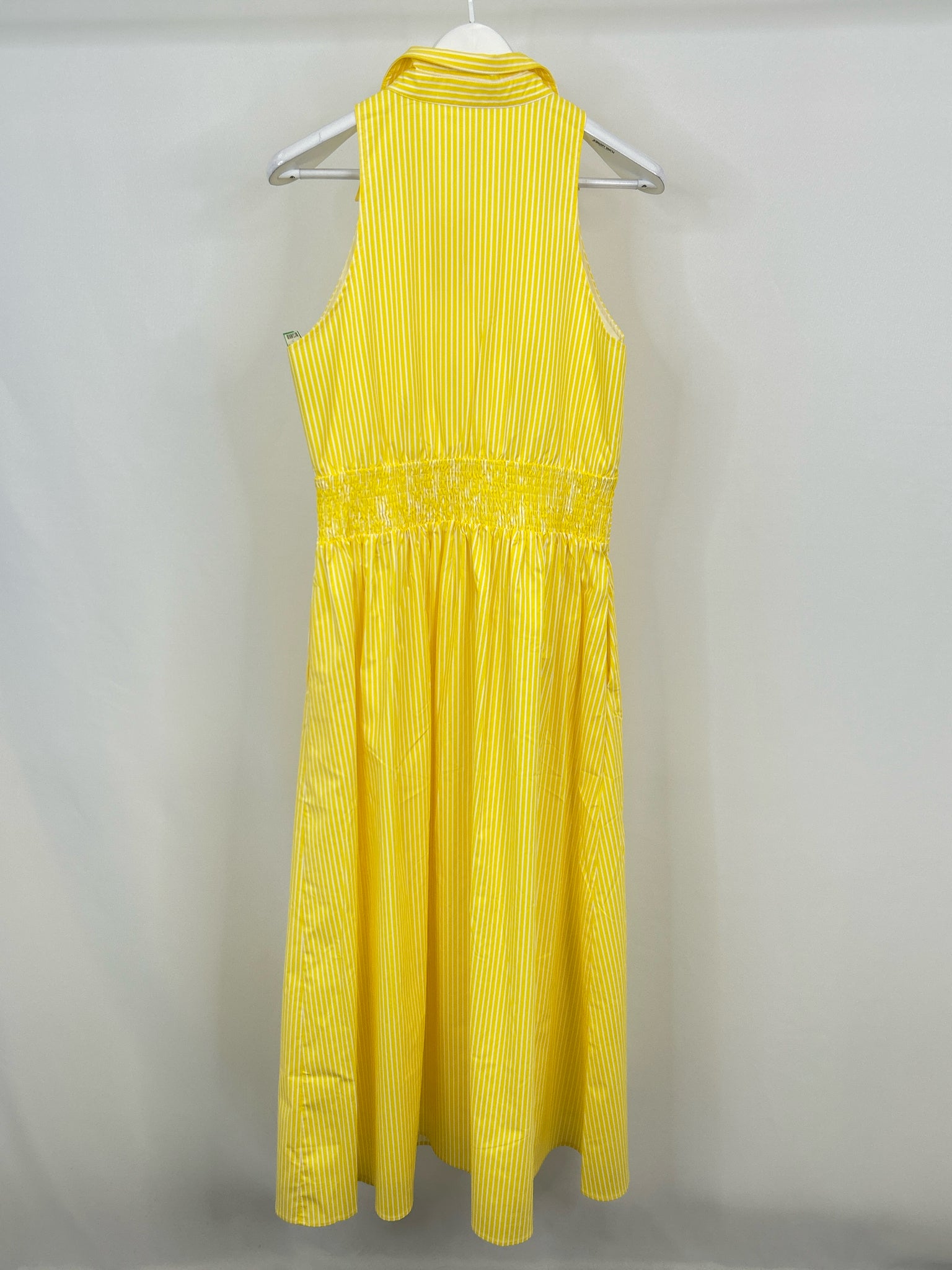 Modesees Size L Yellow and White Women Dress