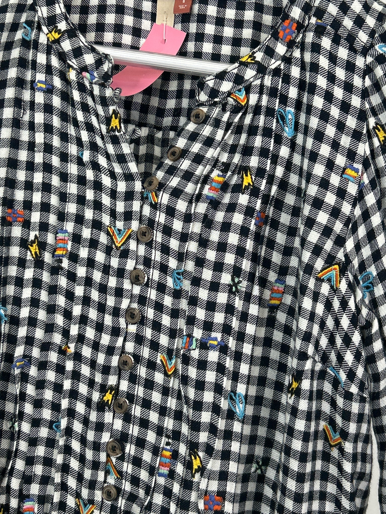 PILCRO Size S Black and White Women Shirt