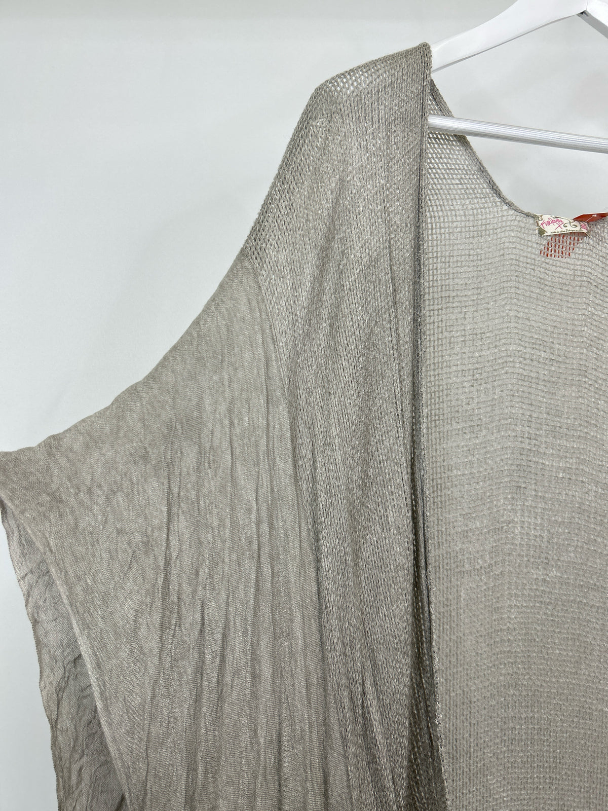 FREE PEOPLE Size One Size light grey Women Cardigan