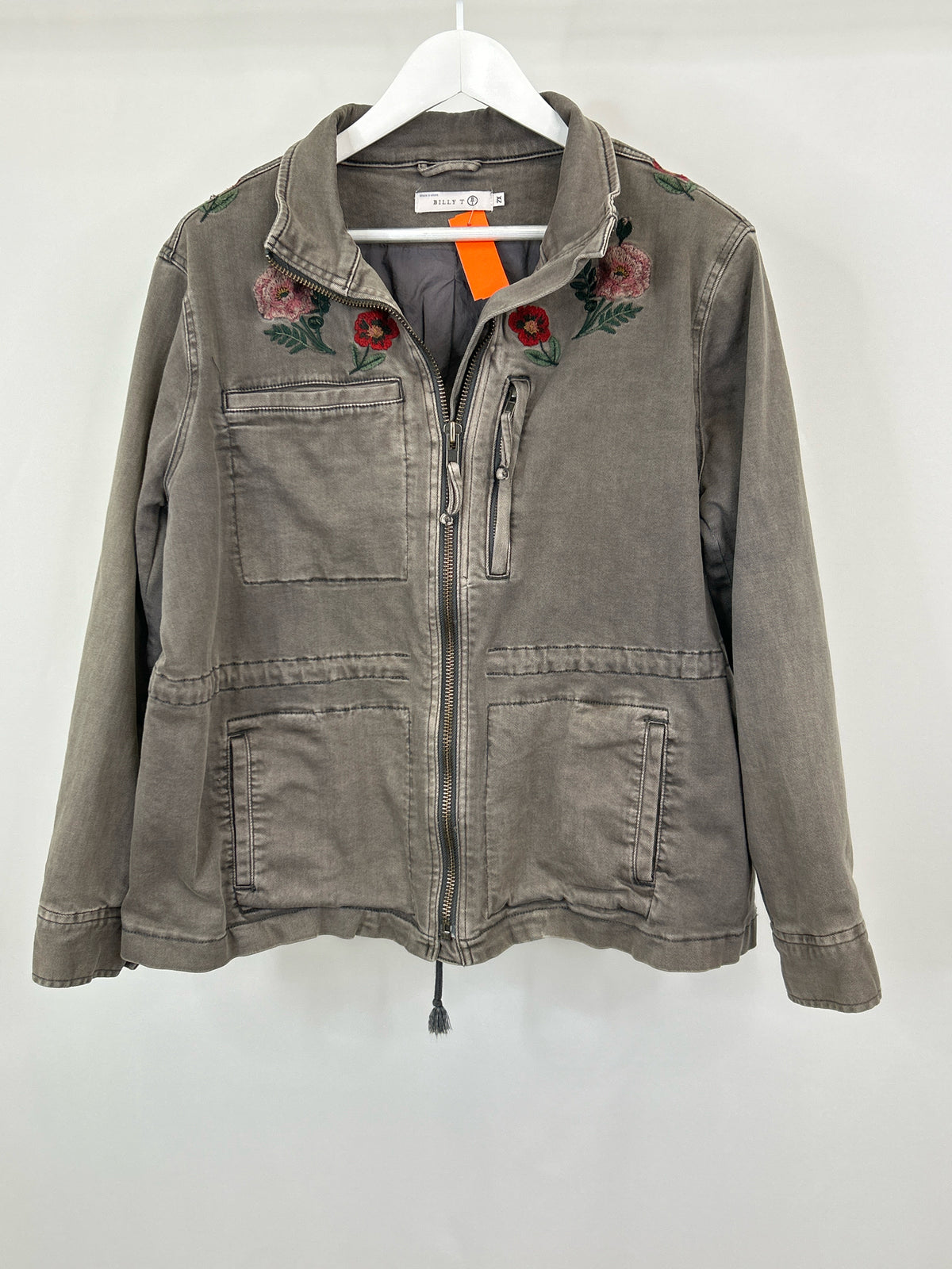 BILLY T Size XL GREY DENIM Women Jacket