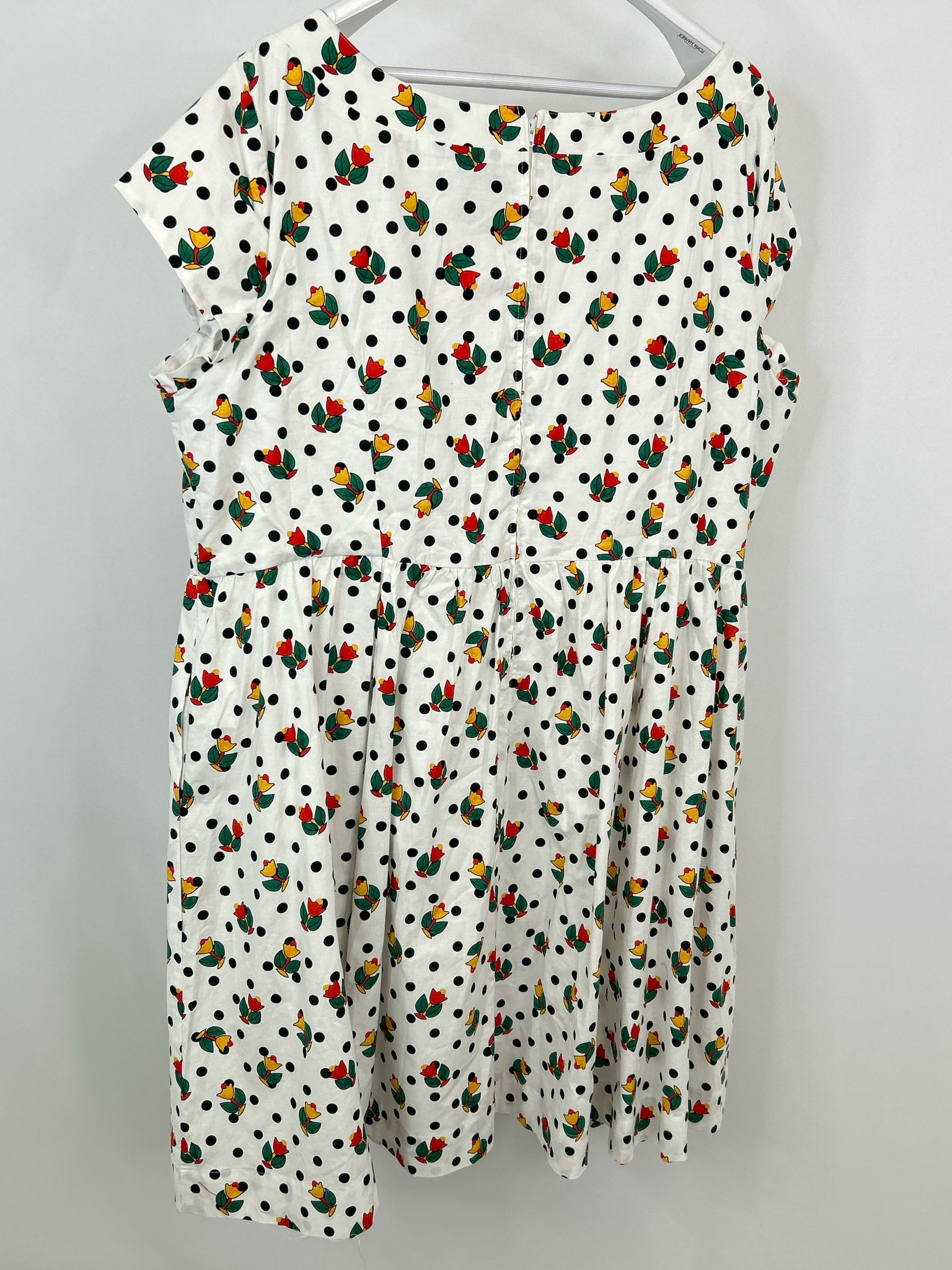 Bea & Dot by ModCloth Size 4X White Print Women Dress