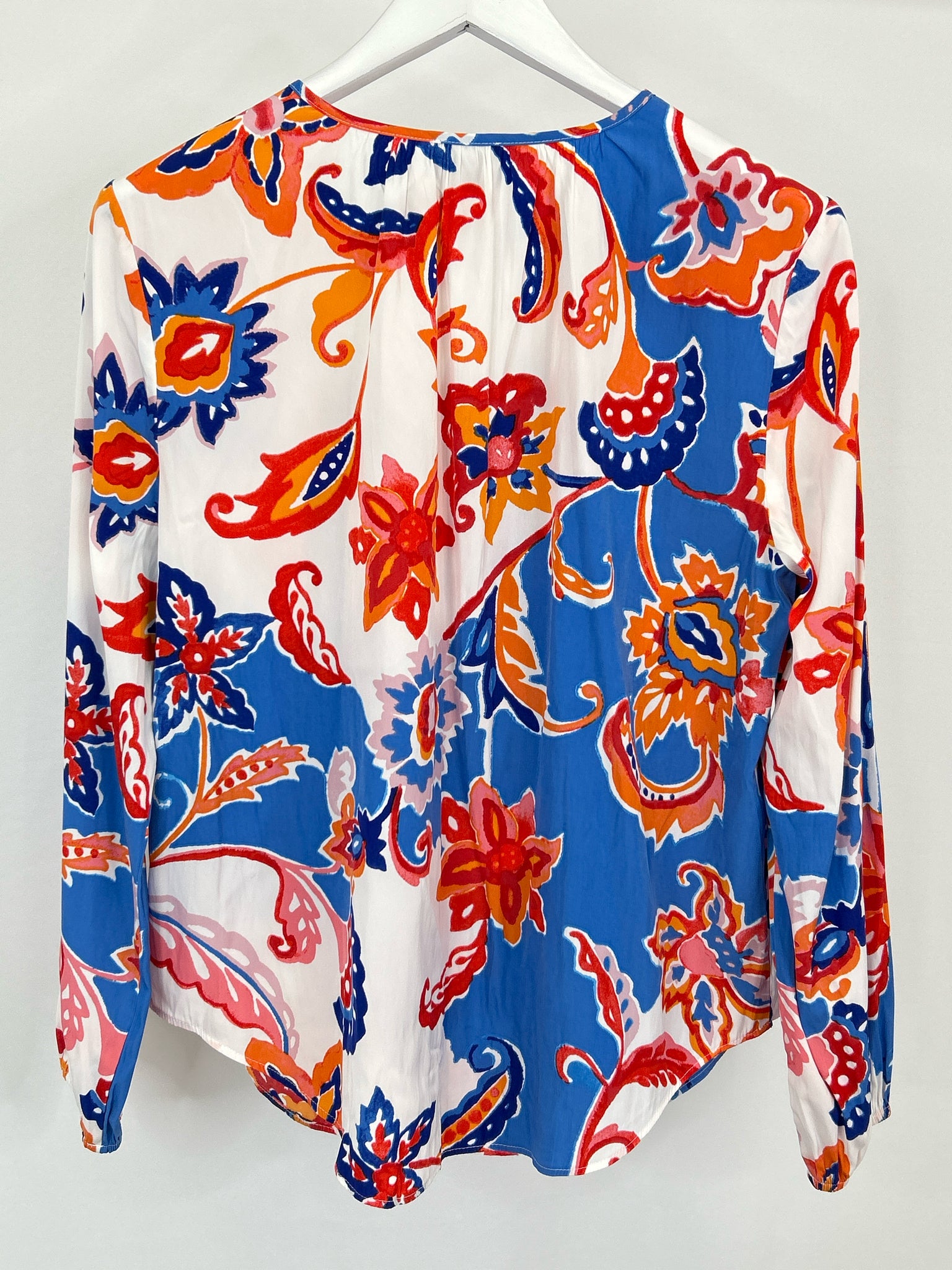 CHICO'S Size M blue & orange Women Top