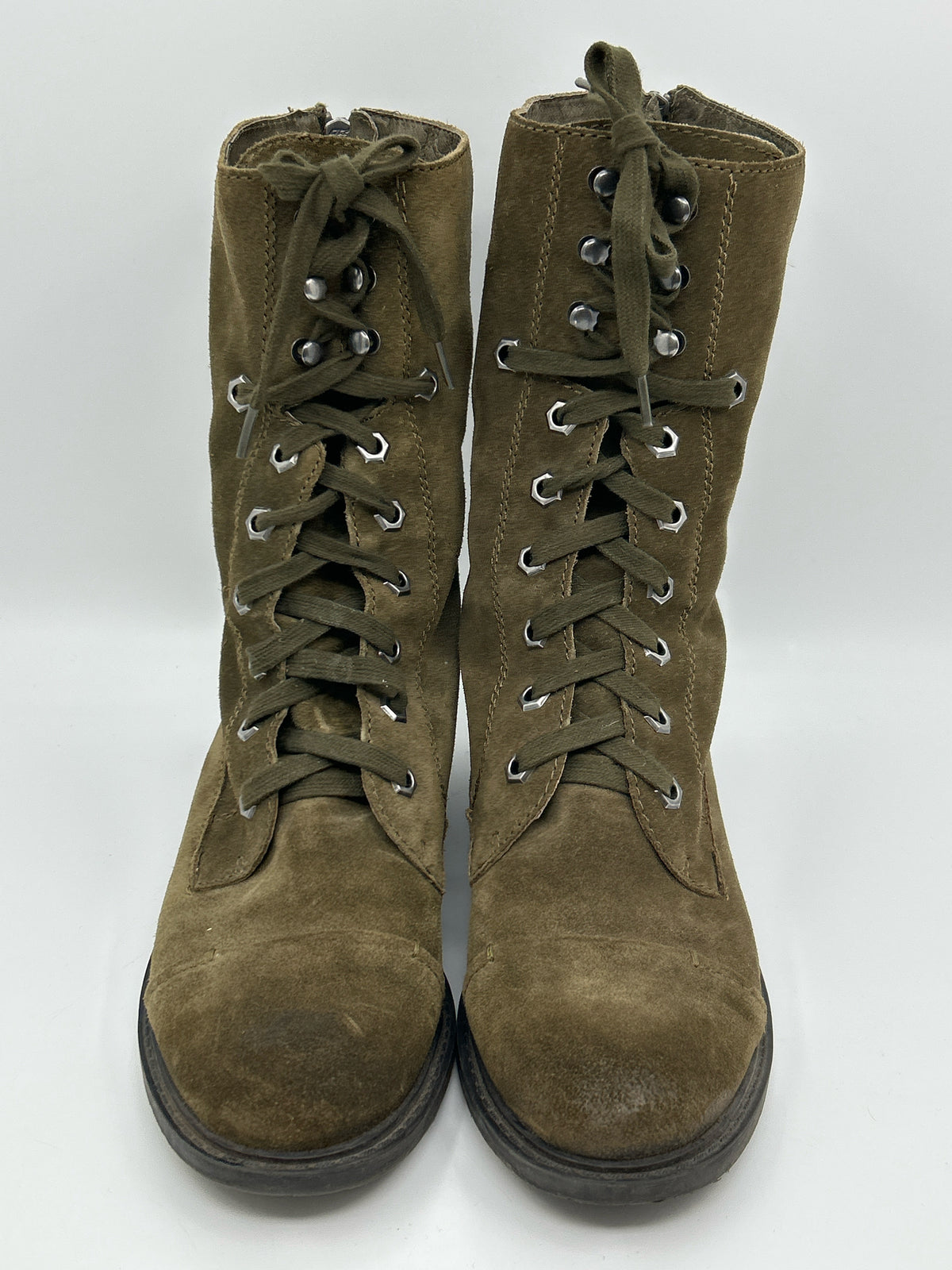 SAM EDELMAN Size 10B Green Women Boots