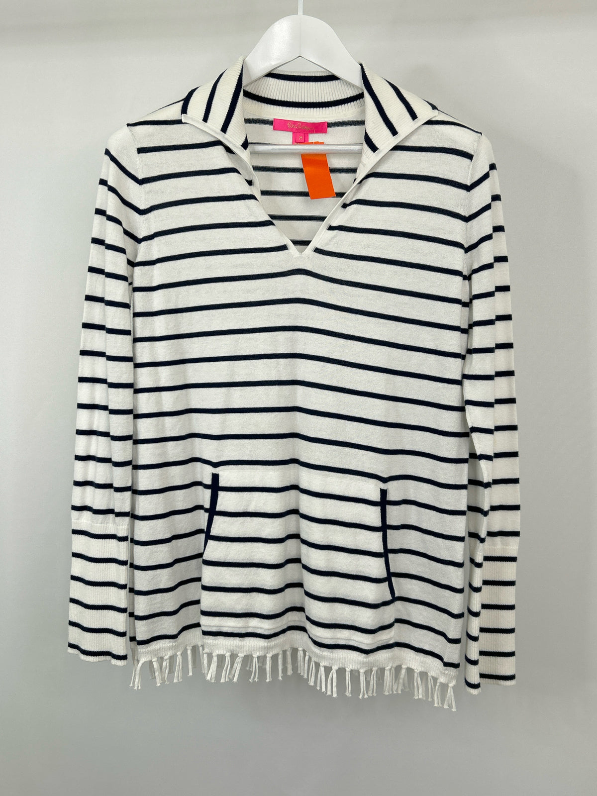 LILLY PULITZER Size M white & navy Women Sweater