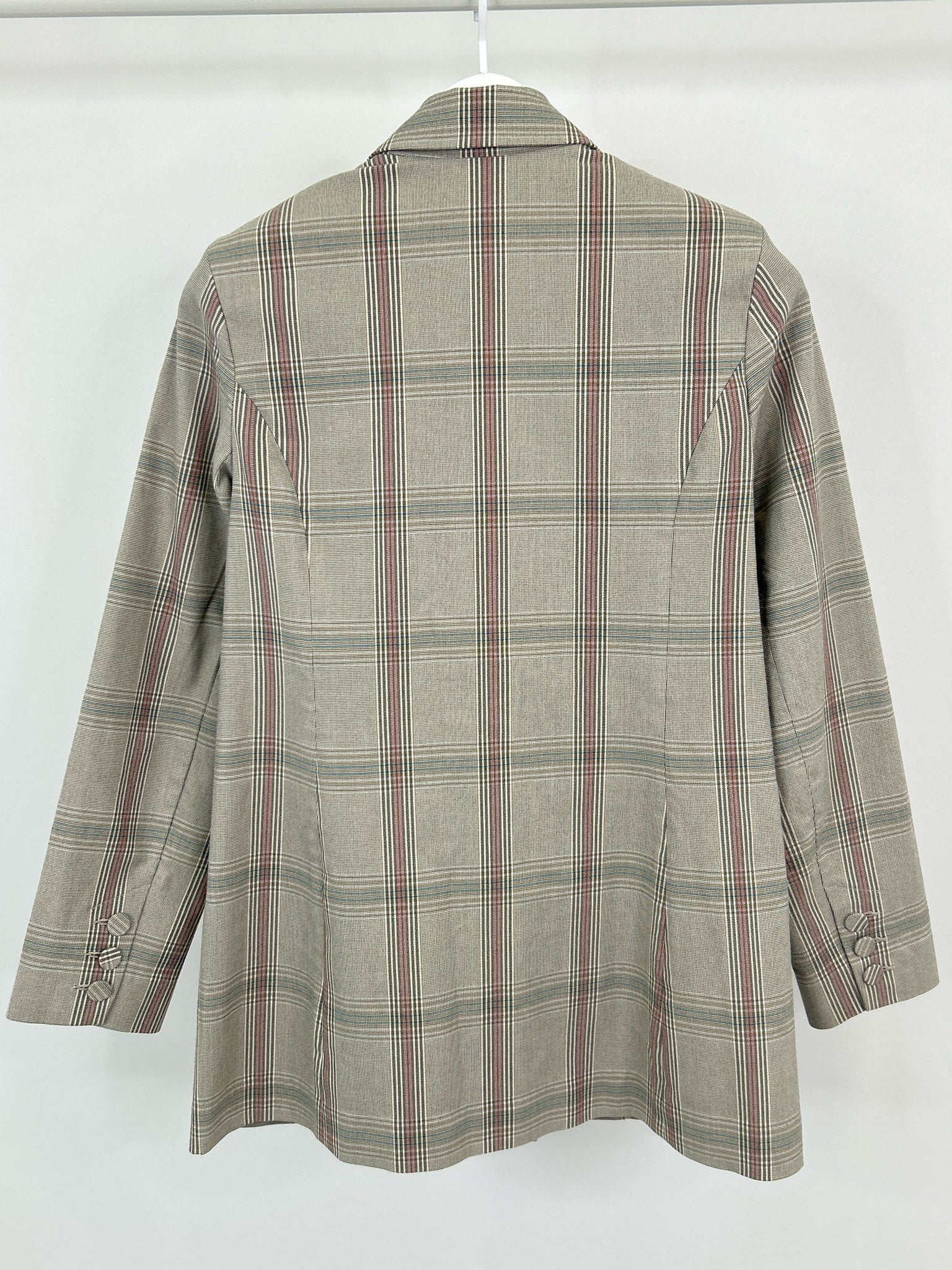 CABI Size 8 Brown Plaid Women Blazer