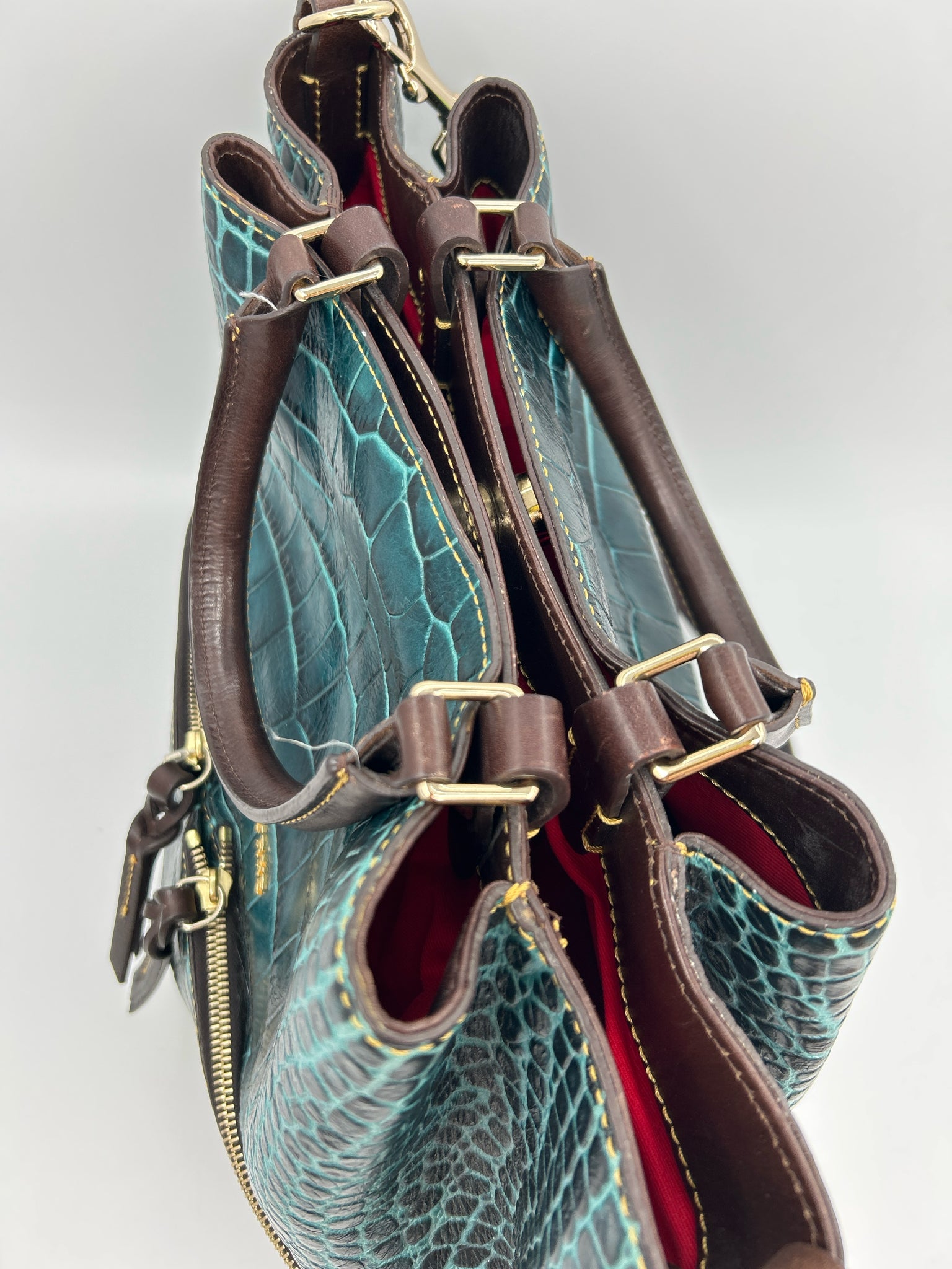 DOONEY & BOURKE TEAL AND BROWN Women Purse