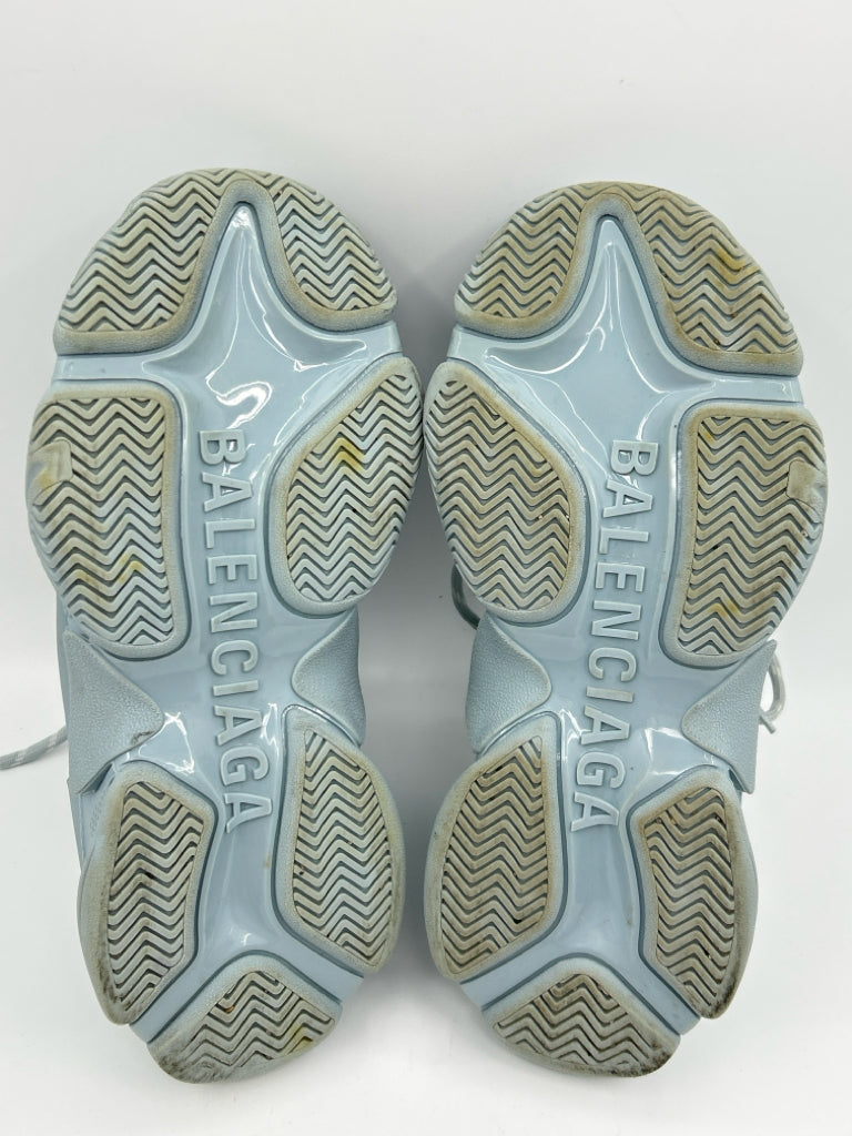 BALENCIAGA Size 39 Baby Blue Sneakers