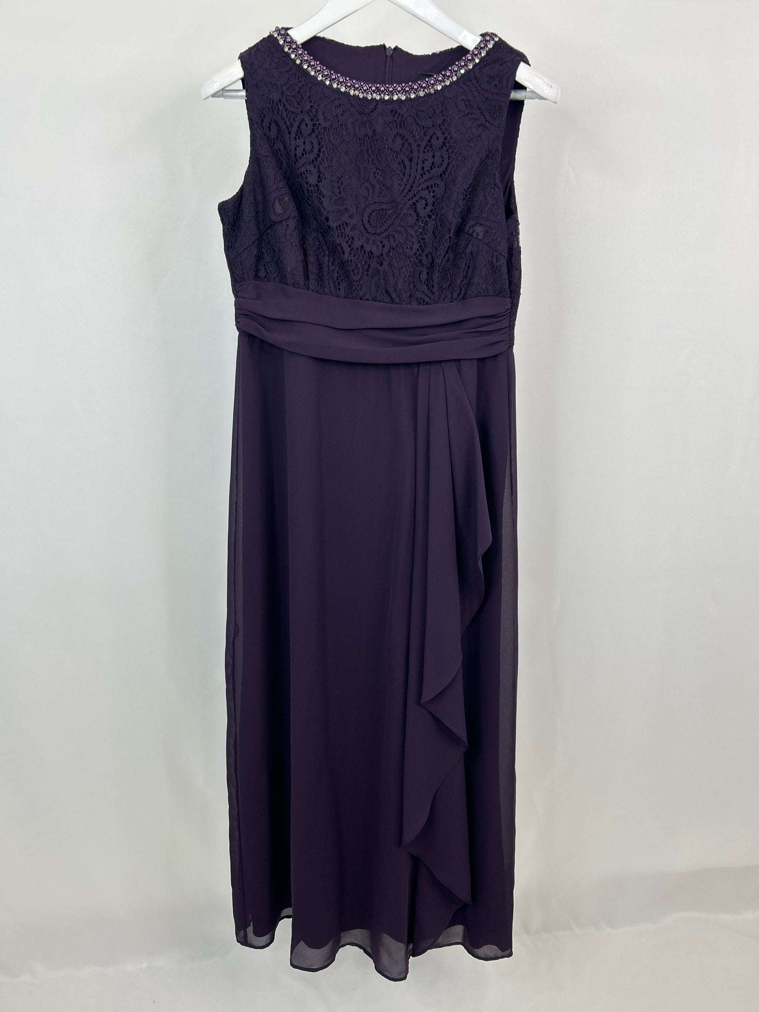 LE BOS Size 10 Plum Women 2-Piece w/Dress