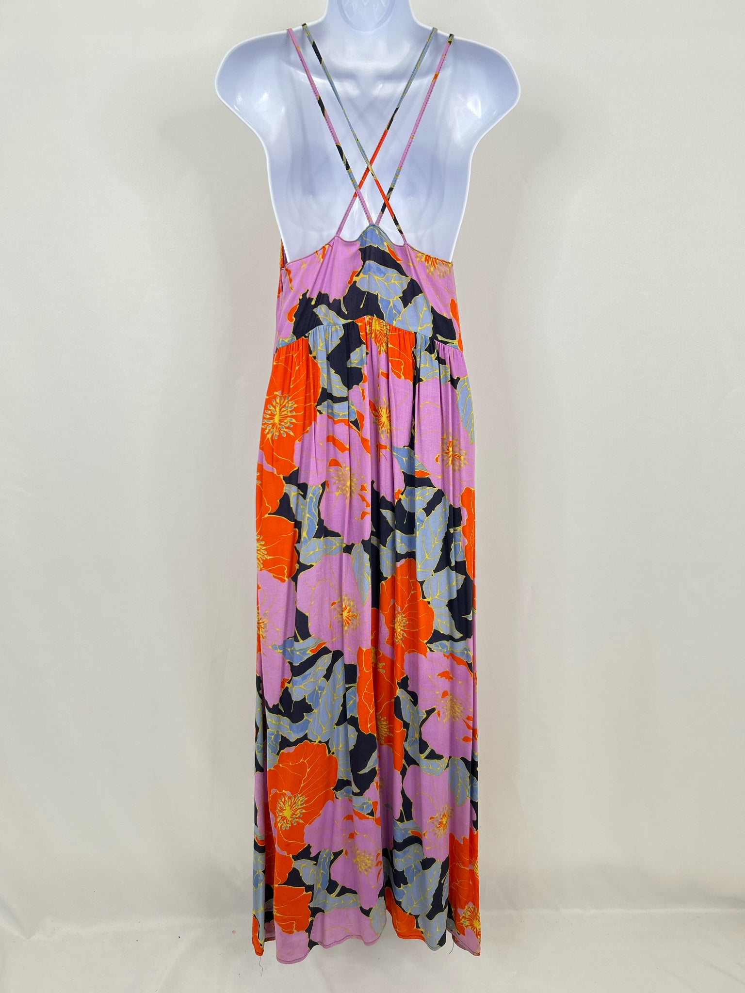 LOFT Size 4 Purple and Orange Women Dress