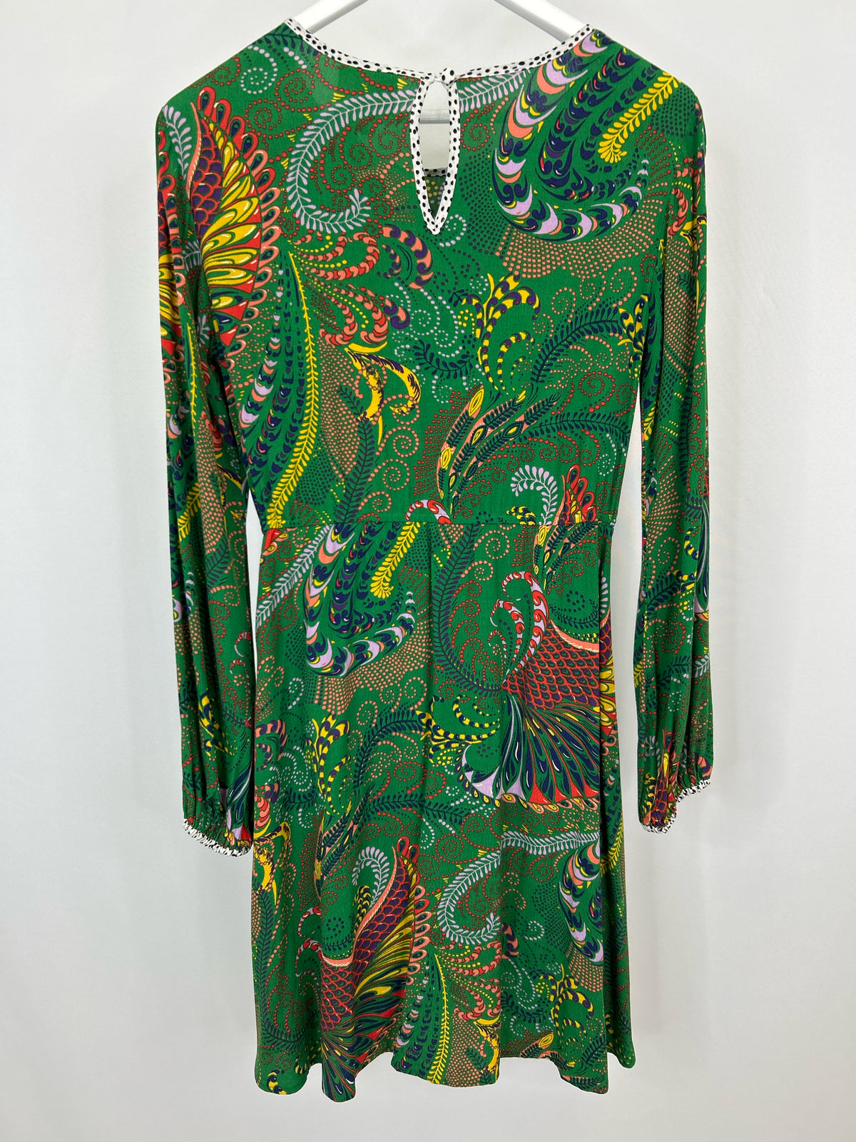 MAEVE Size 8 Green Print Women Dress
