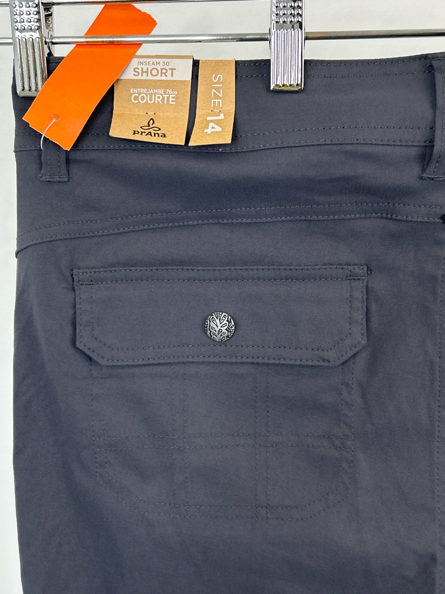 PRANA Size 14S Charcoal Women Pants NWT