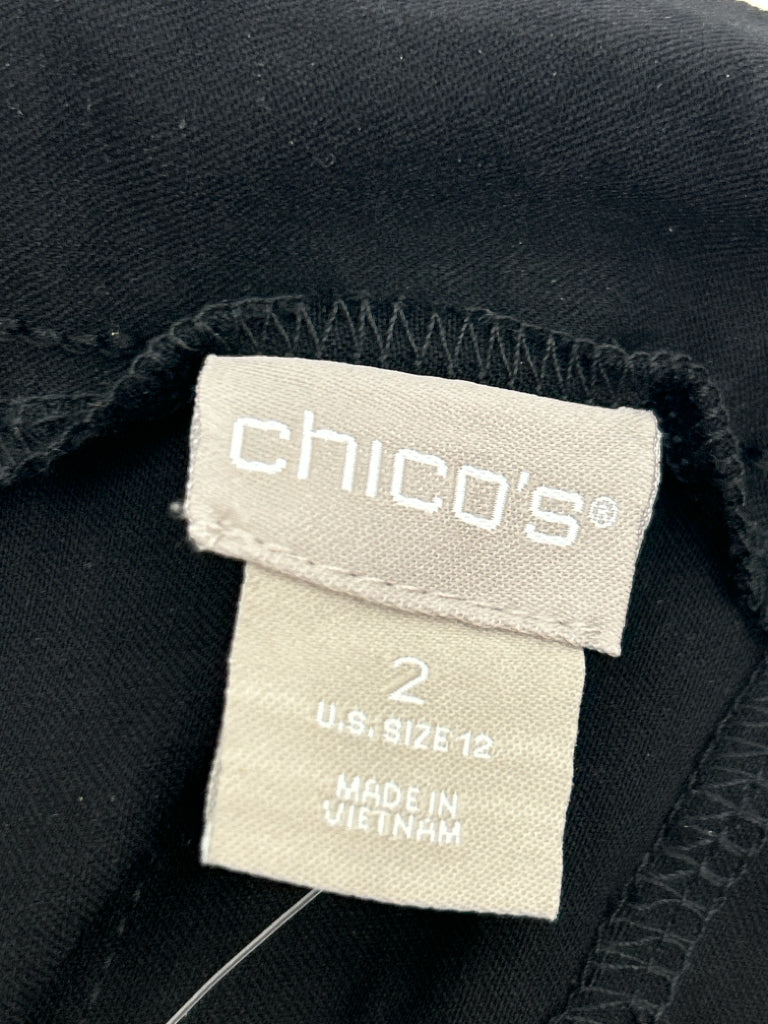 CHICO'S NWT Size 12 Black Women's Pants