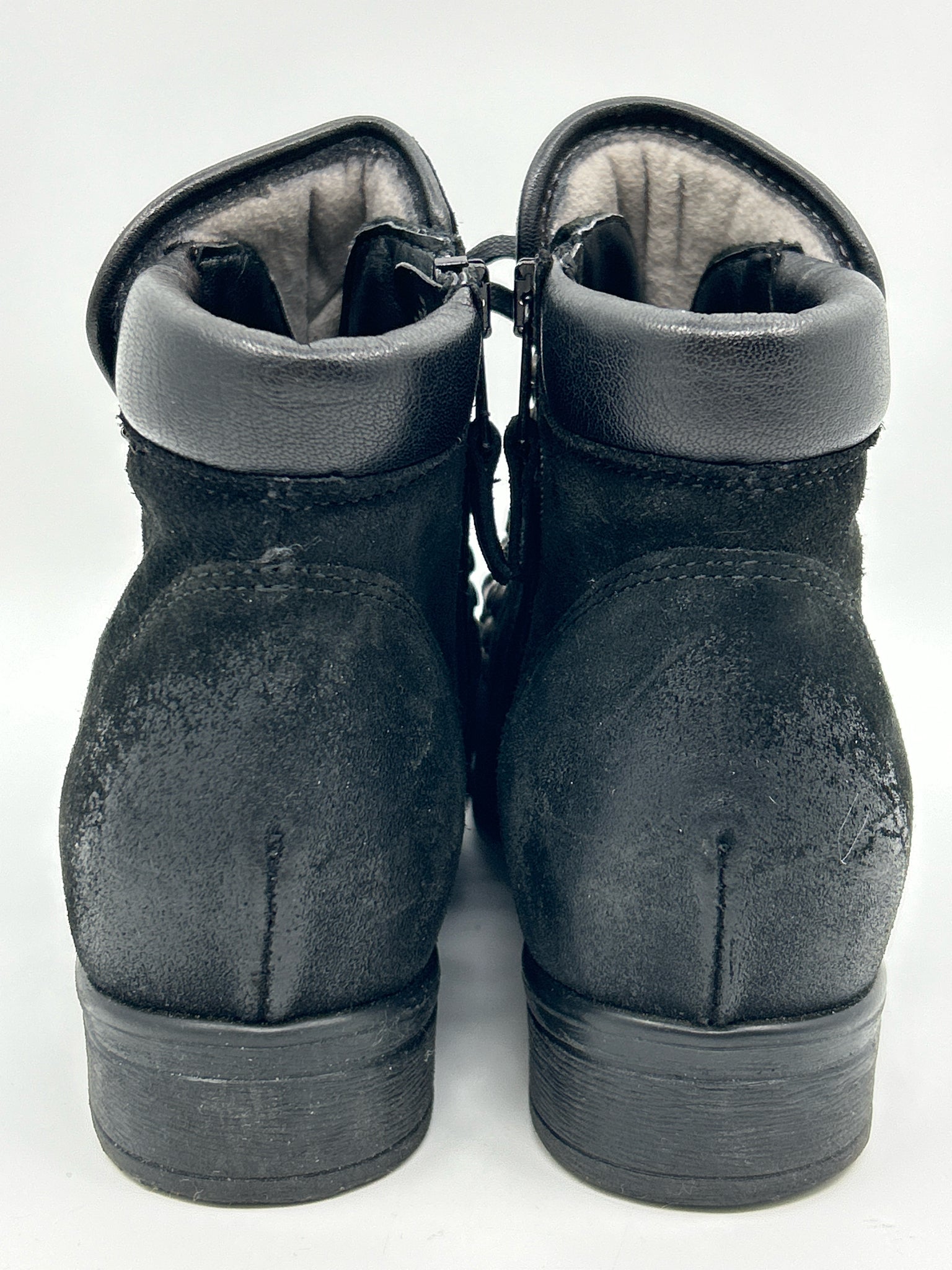 MIZ MOOZ EU Size 37W US Size 6.5/7 Black Women Booties
