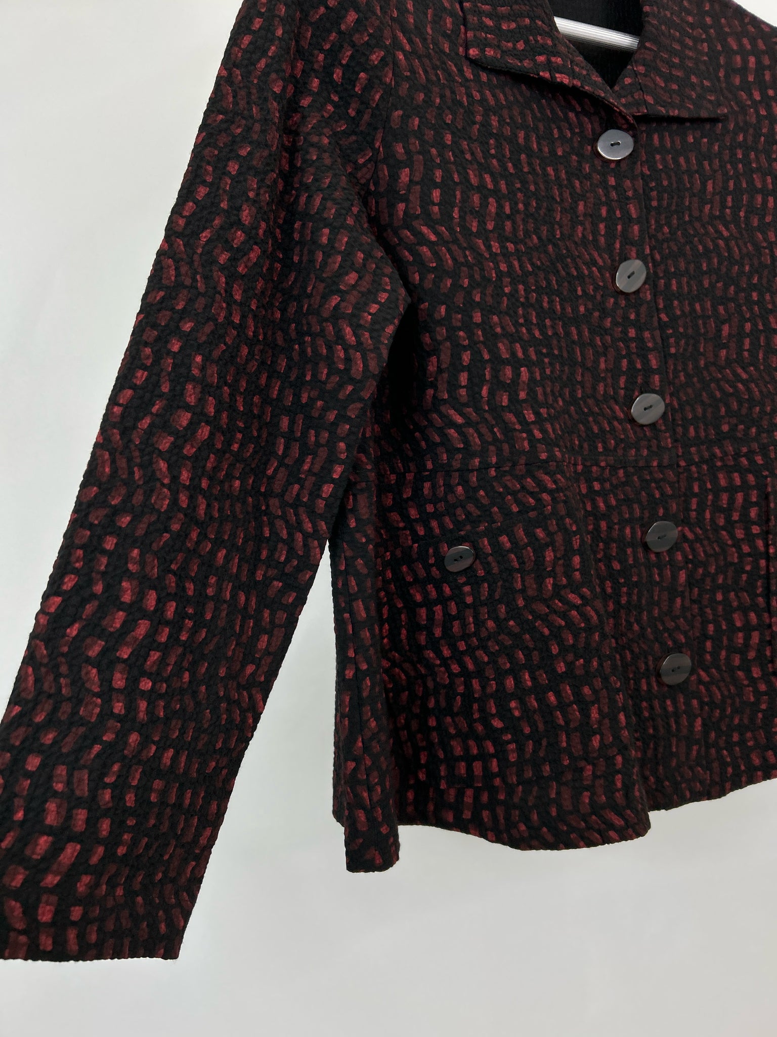 HABITAT Size S Wine and Black Women Jacket NWT