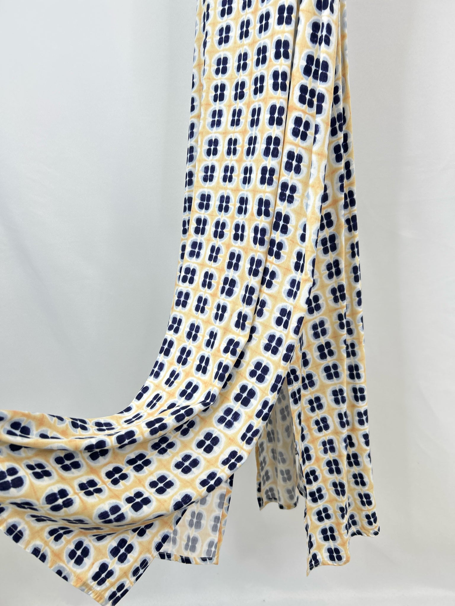 Mus & Bomdon Size M Blue and Yellow Women Dress NWT